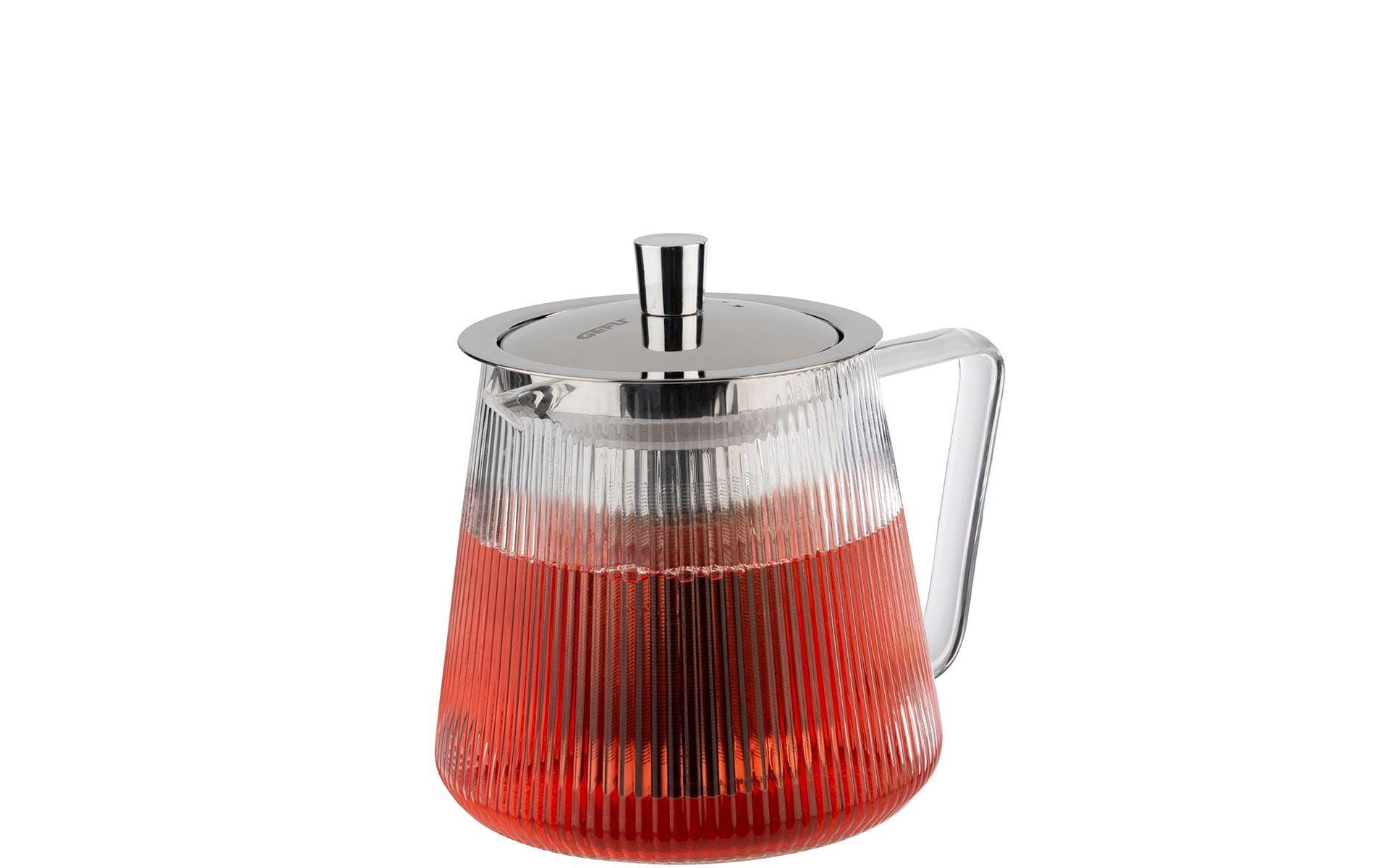 GEFU INFUSA Teekanne – 800 ml, Borosilikatglas, mit Edelstahlfilter, spülmaschinenfest