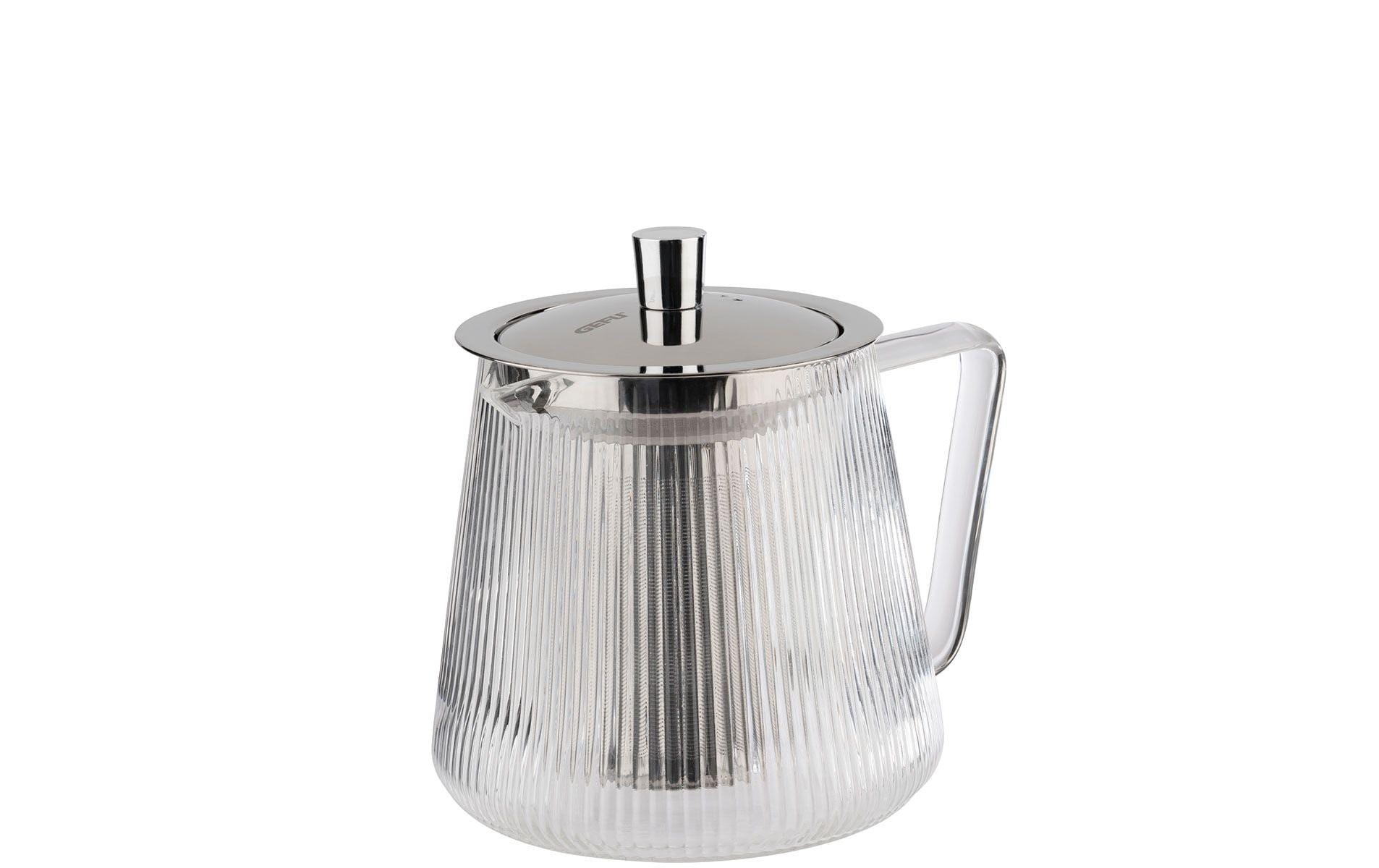 GEFU INFUSA Teekanne – 800 ml, Borosilikatglas, mit Edelstahlfilter, spülmaschinenfest