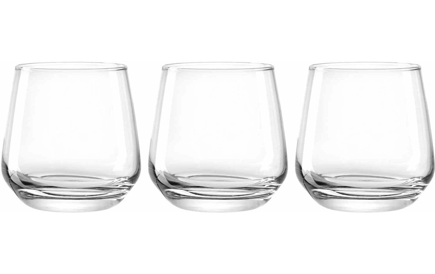 Montana Trinkglas – 3er Set, 340 ml, Ø 8,8 cm, Glas, Transparent, spülmaschinenfest