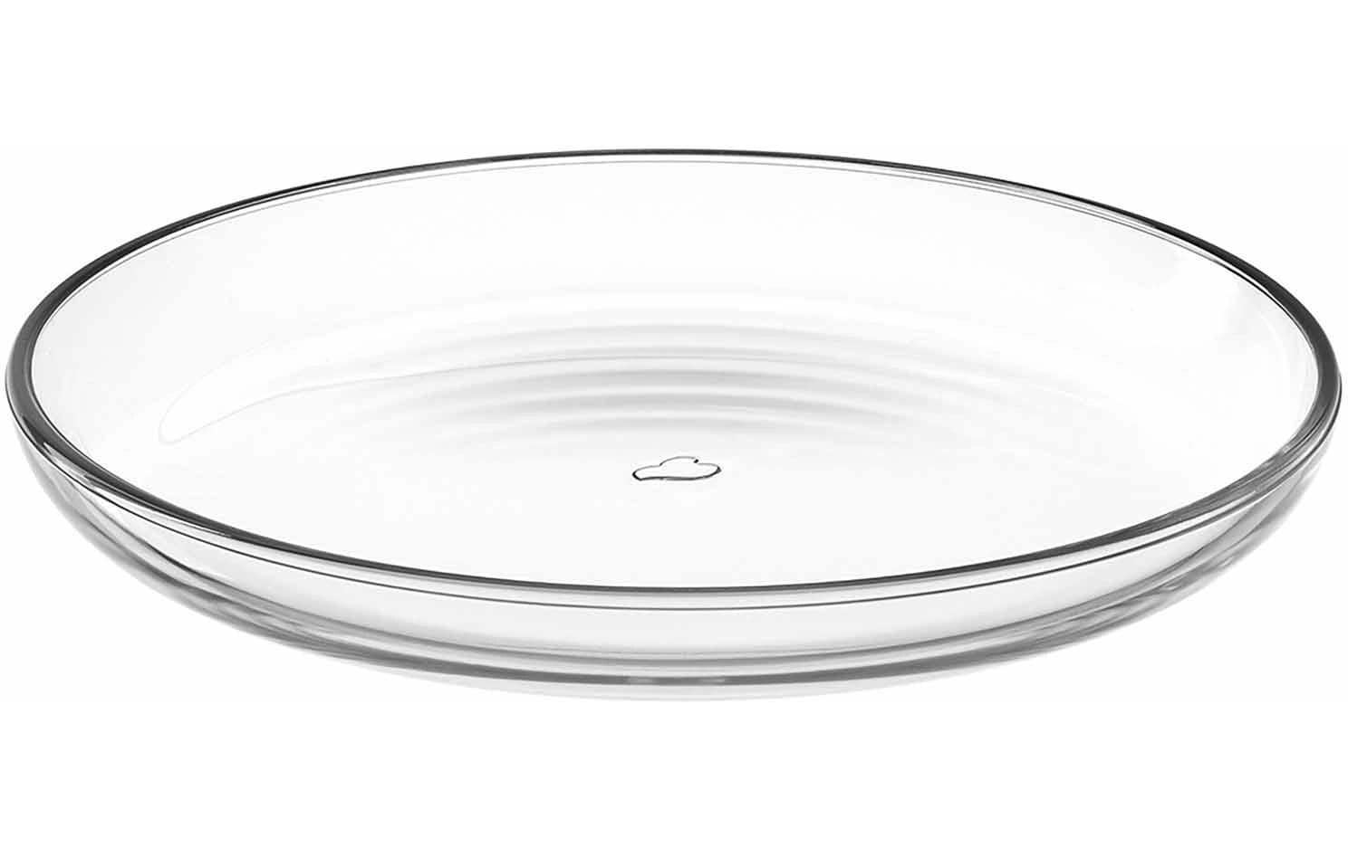 LEONARDO Teller – Kalk-Natron-Glas, transparent, Ø 18,0 cm, Höhe 6,5 cm, spülmaschinenfest