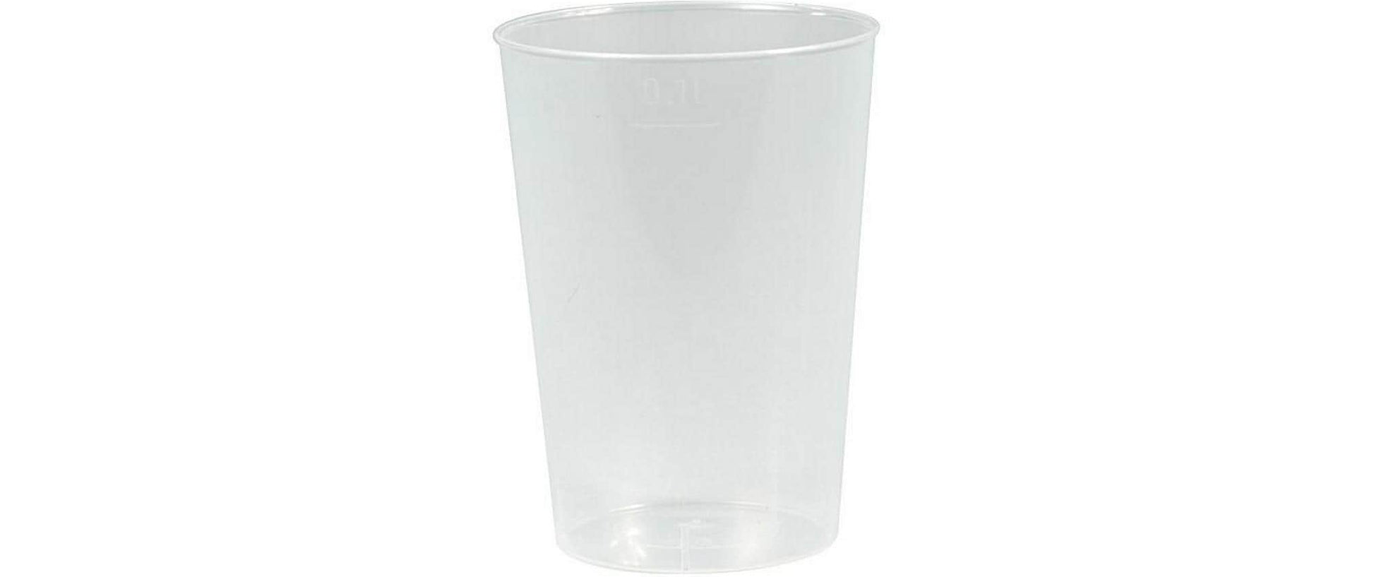 Papstar Trinkbecher PP – 1 dl – transparent – 40 Stk.