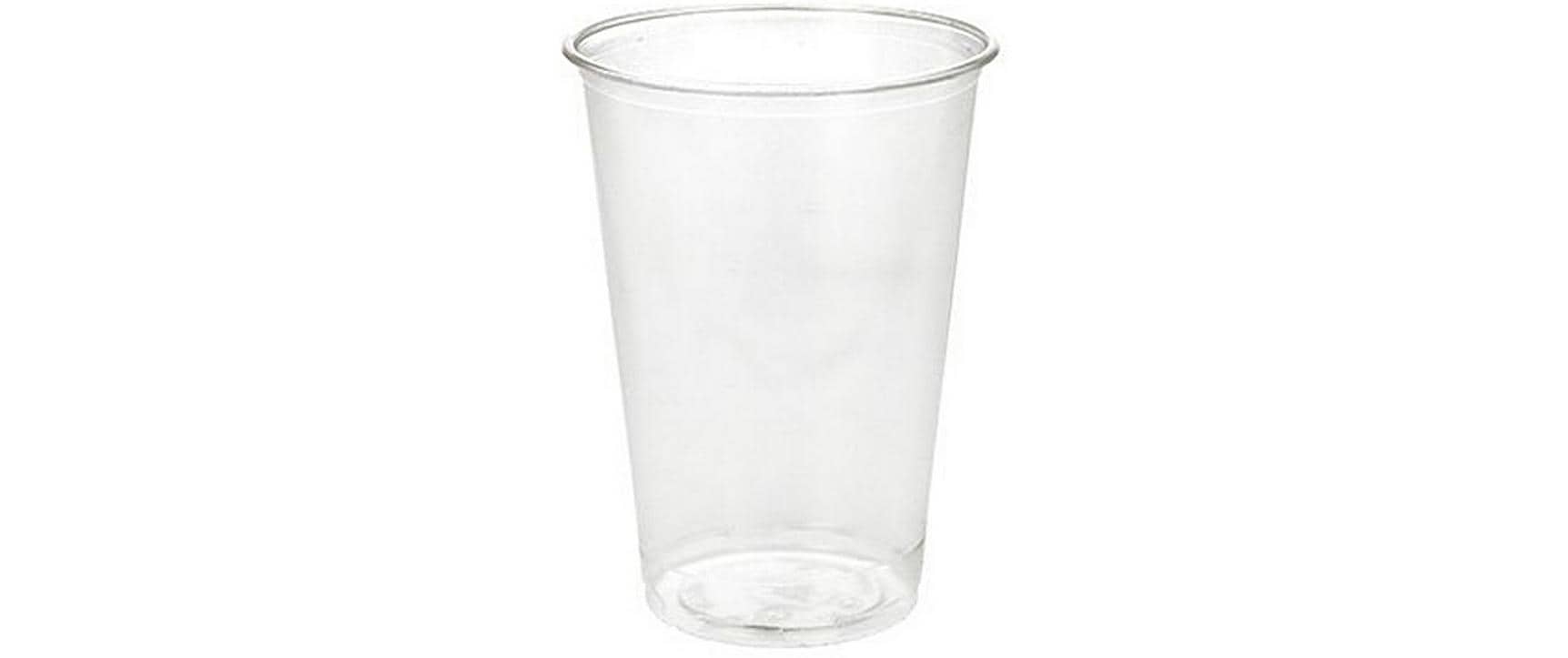 Papstar Trinkbecher PLA, 2 dl – transparent – 100 Stk.