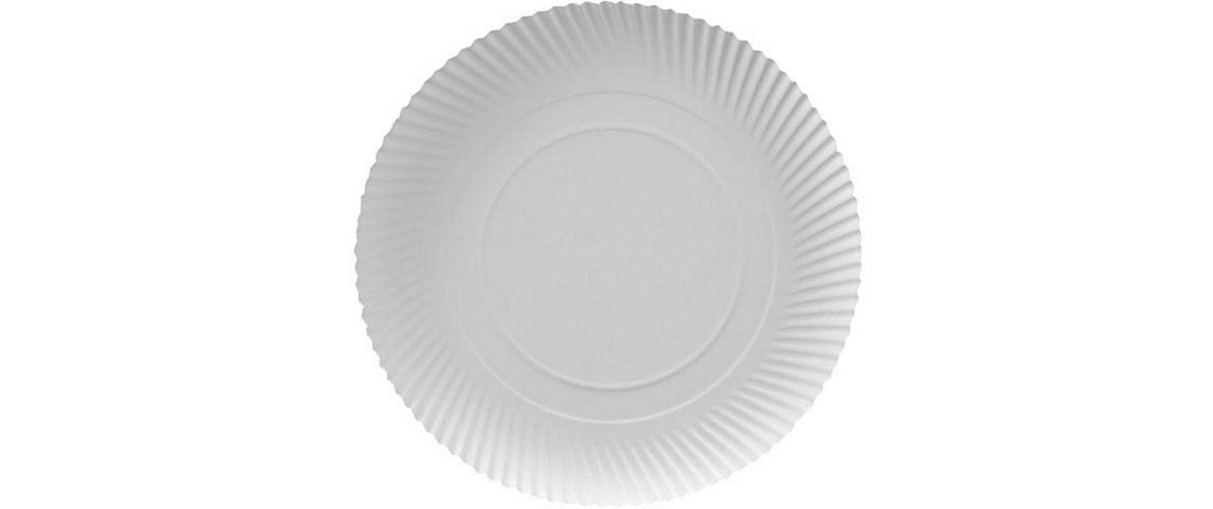 Papstar Teller Karton – Ø 32 cm, weiss, 100 Stück