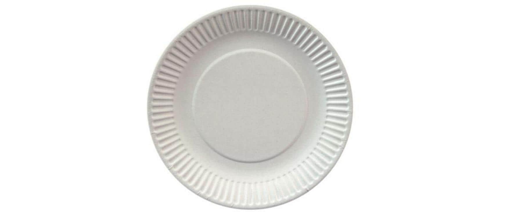 Papstar Teller, Papier/Karton, rund – Ø 19 cm, weiss – FSC – 100 Stk.