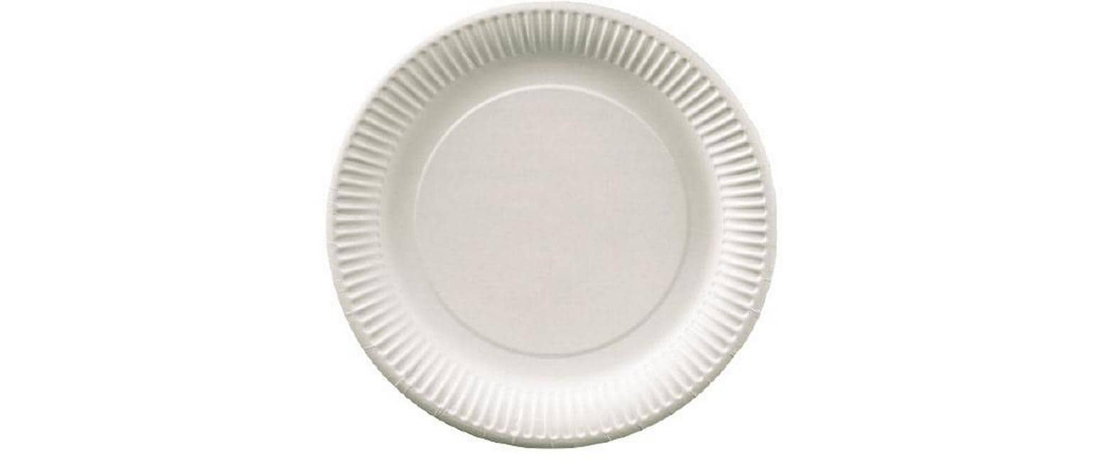 Papstar Teller Pure, Papier/Karton – Ø 26 cm – weiss – 50 Stk.