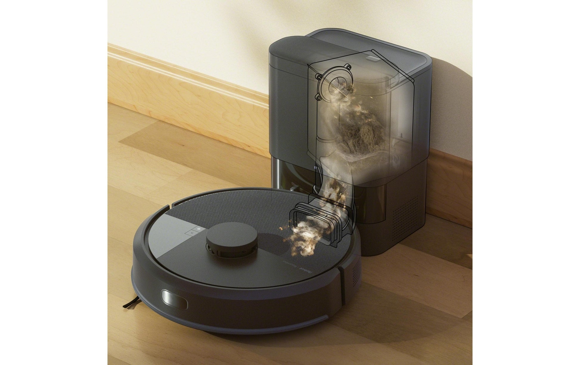 iRobot Absauganlage 105 Combo – 0,4 l, Akkubetrieb, 33,1 × 33,5 × 10,4 cm, 2,8 kg