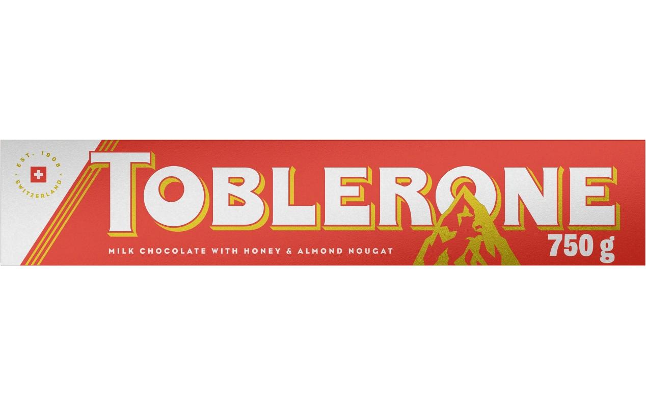 Toblerone Tourist – Milchschokolade mit Honig- und Mandel-Nougat – 750 g