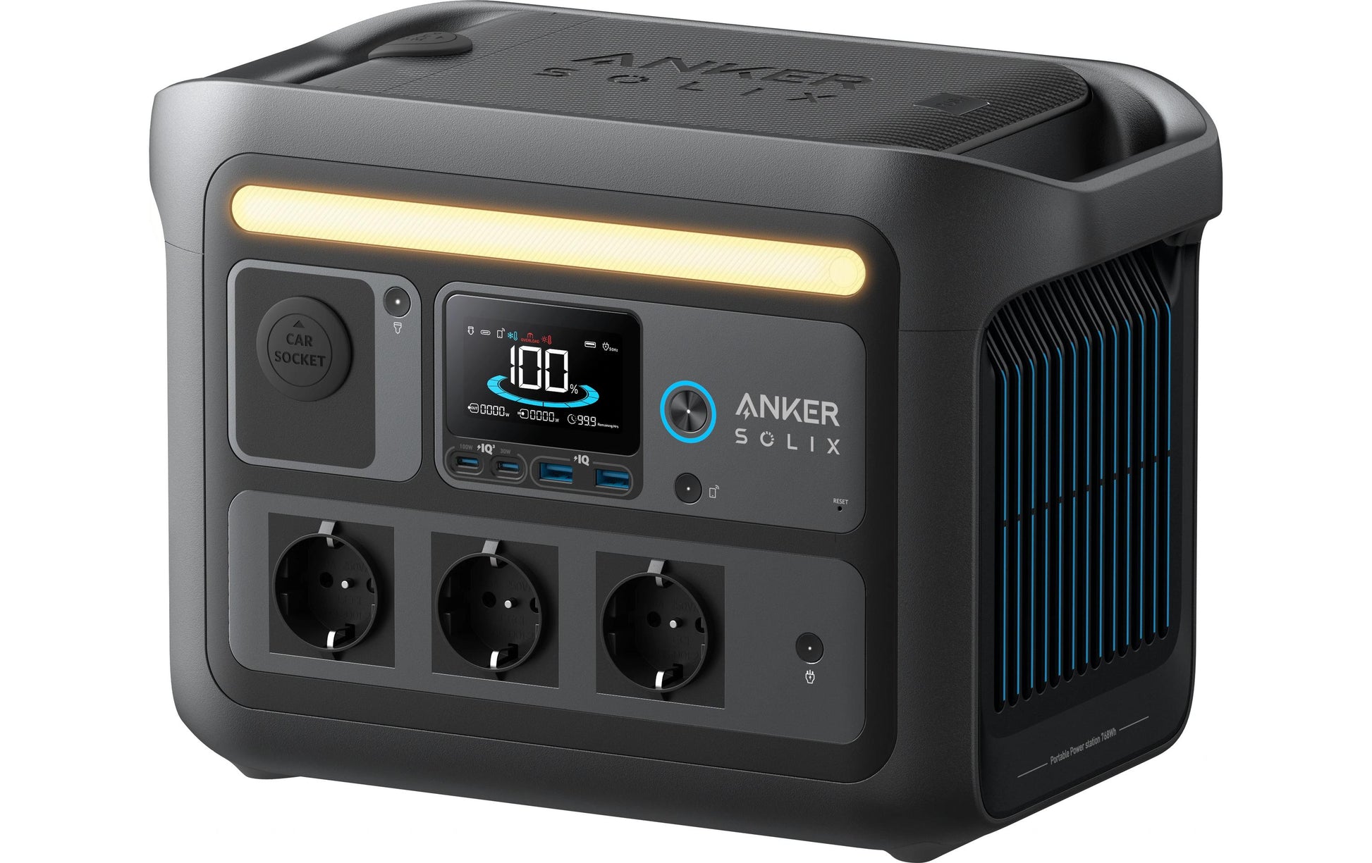 Anker SOLIX C800X – Powerstation – 768 Wh, 1'200 W, LiFePO4