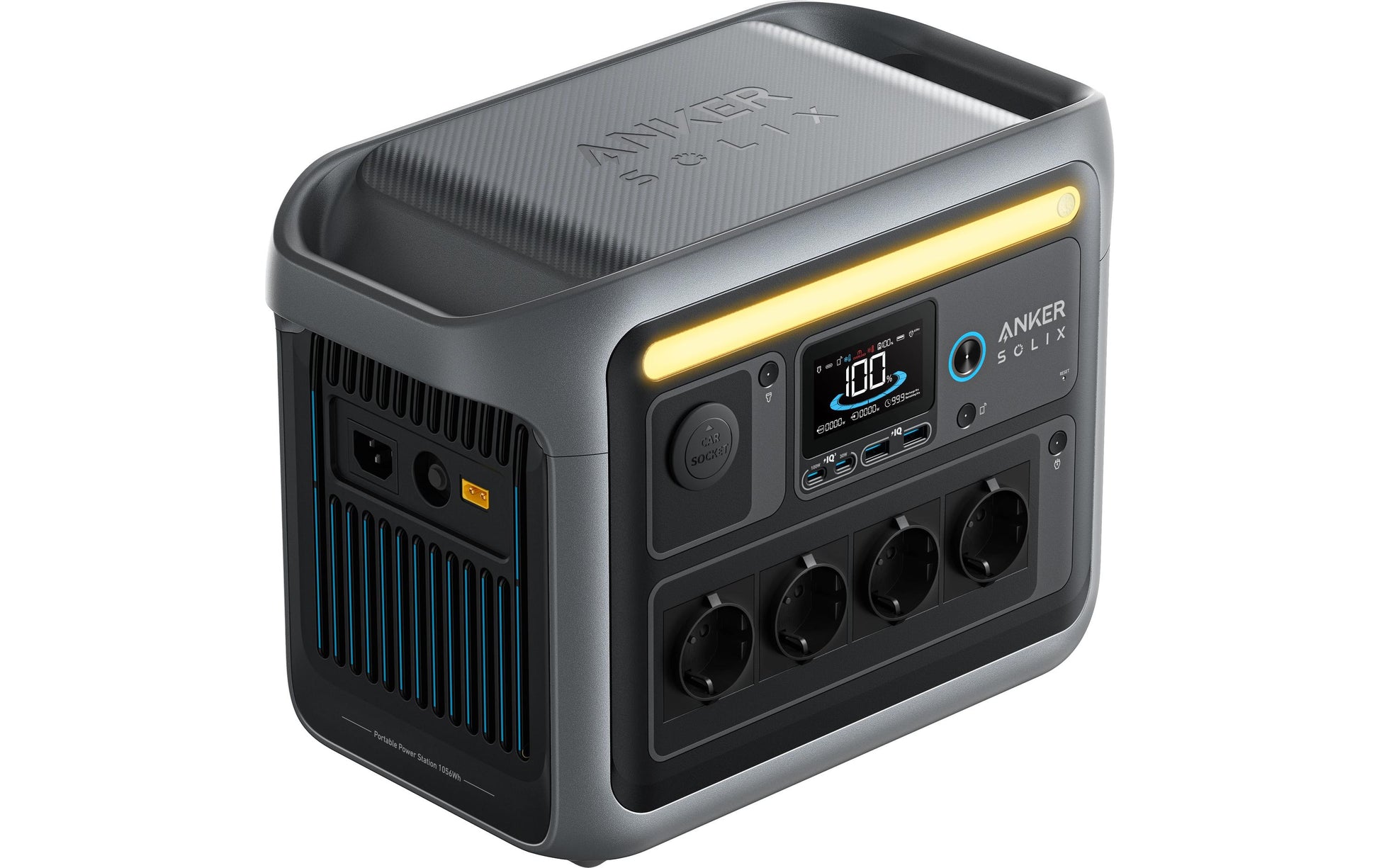 Anker SOLIX C1000X – Powerstation-Set – 1'056 Wh, 1'800 W, LiFePO4, inkl. 600 W Solarpanel