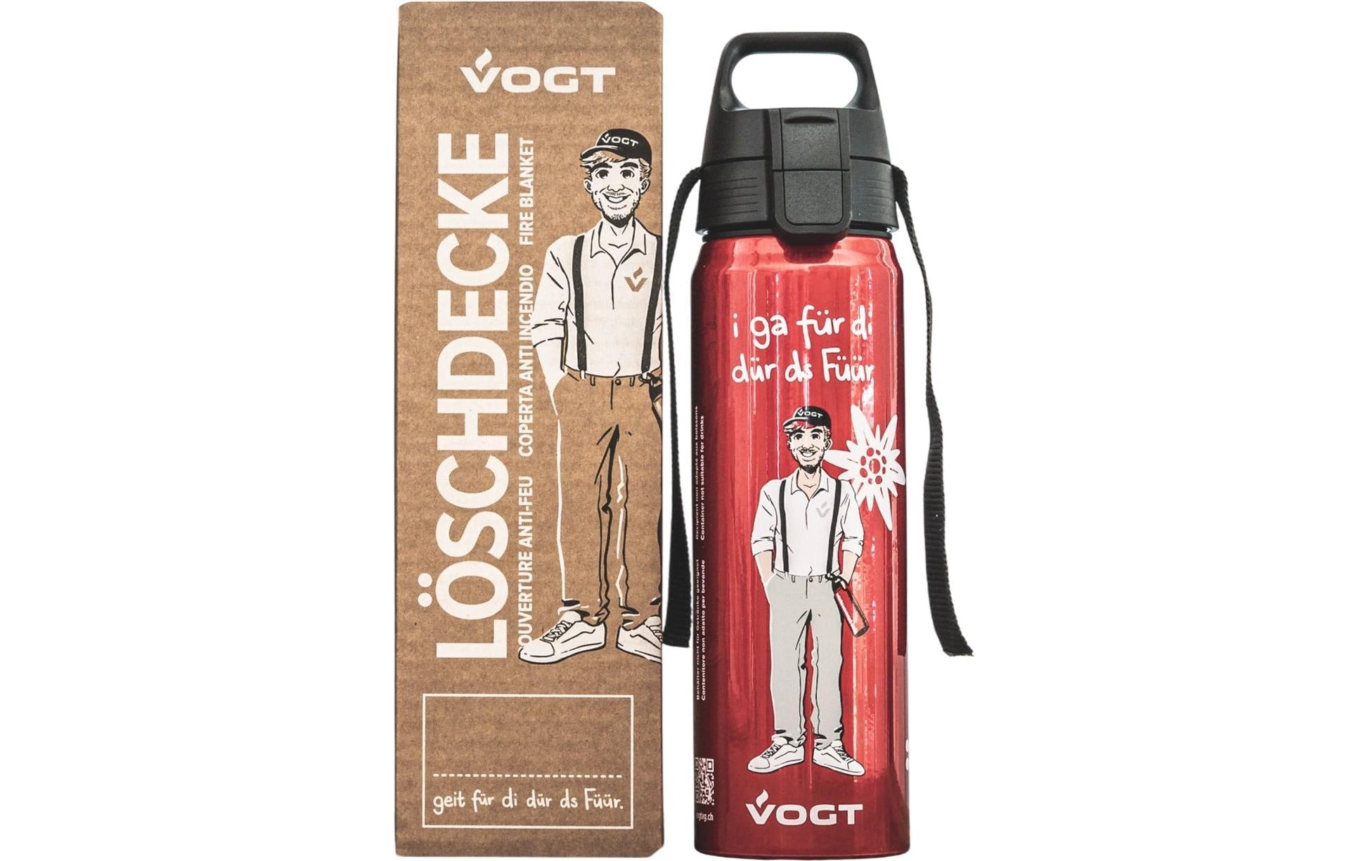 Vogt Löschdecke Peter – 100 × 100 cm, DIN EN 1869:2019, für Li-Ion-Batterien