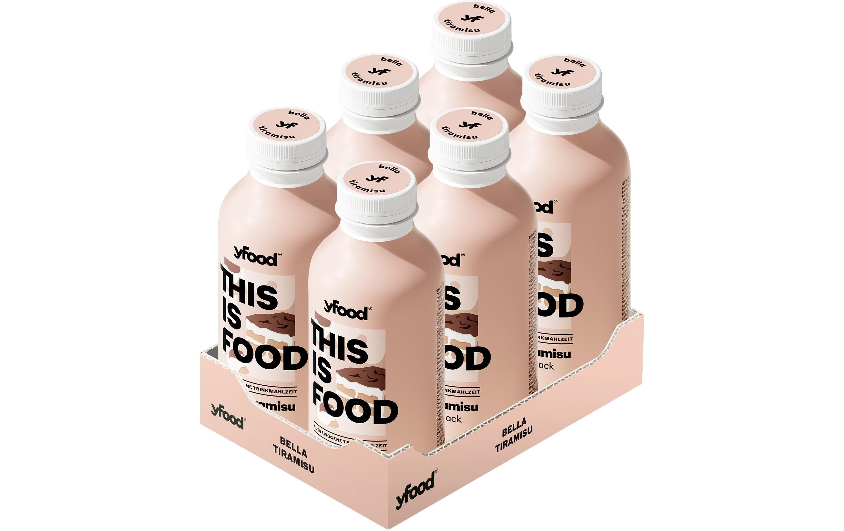 YFood Trinkmahlzeit Tiramisu – 6×500 ml