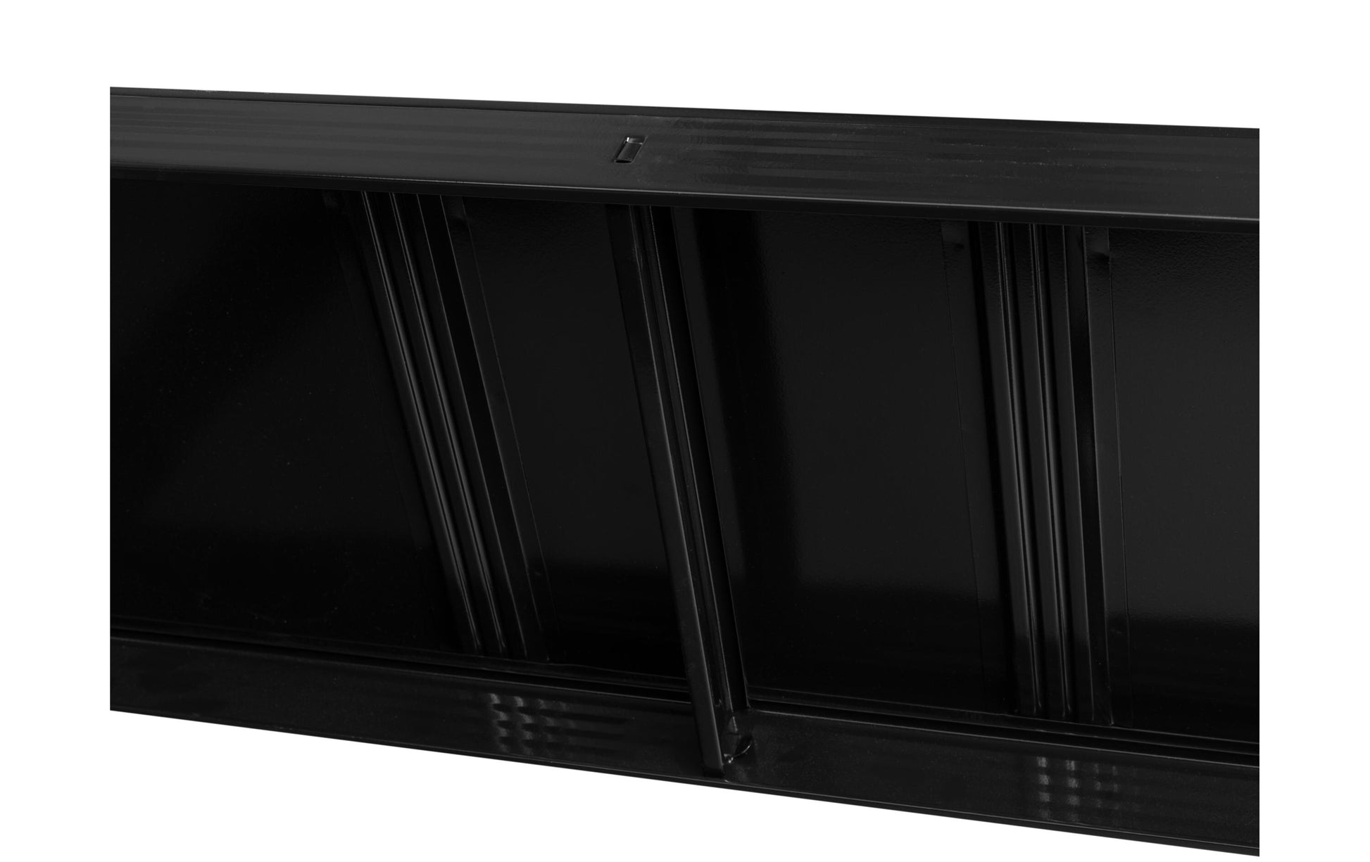 Struct Büro-/Lagerregal freistehend – 5 Böden – 75 × 30 × 150 cm – 175 kg/Boden – Schwarz – Stahl