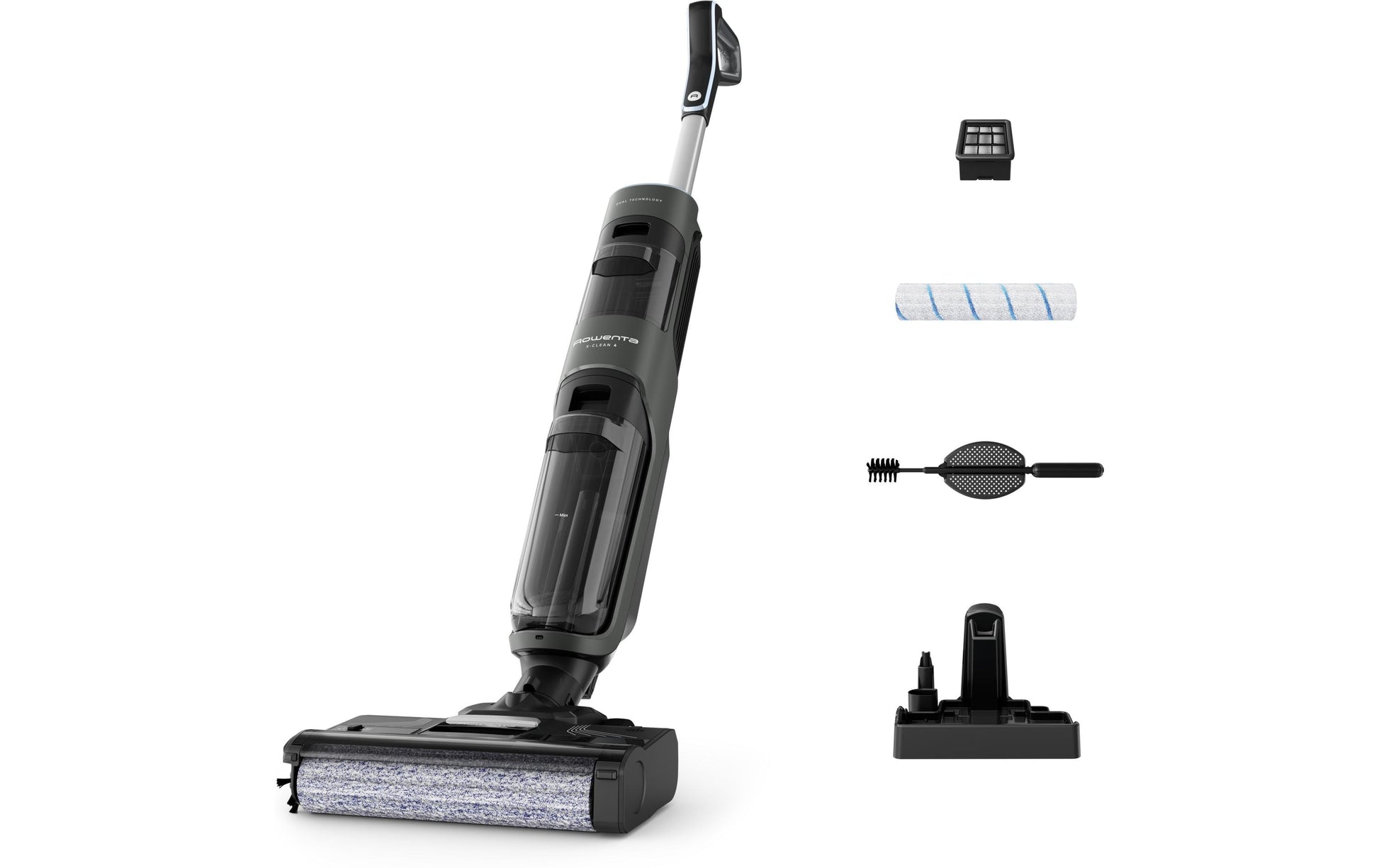 Rowenta Stabstaubsauger X-Clean 4 – 200 W, Akkubetrieb, 3 Stufen, 30,5 × 31,5 × 114,7 cm