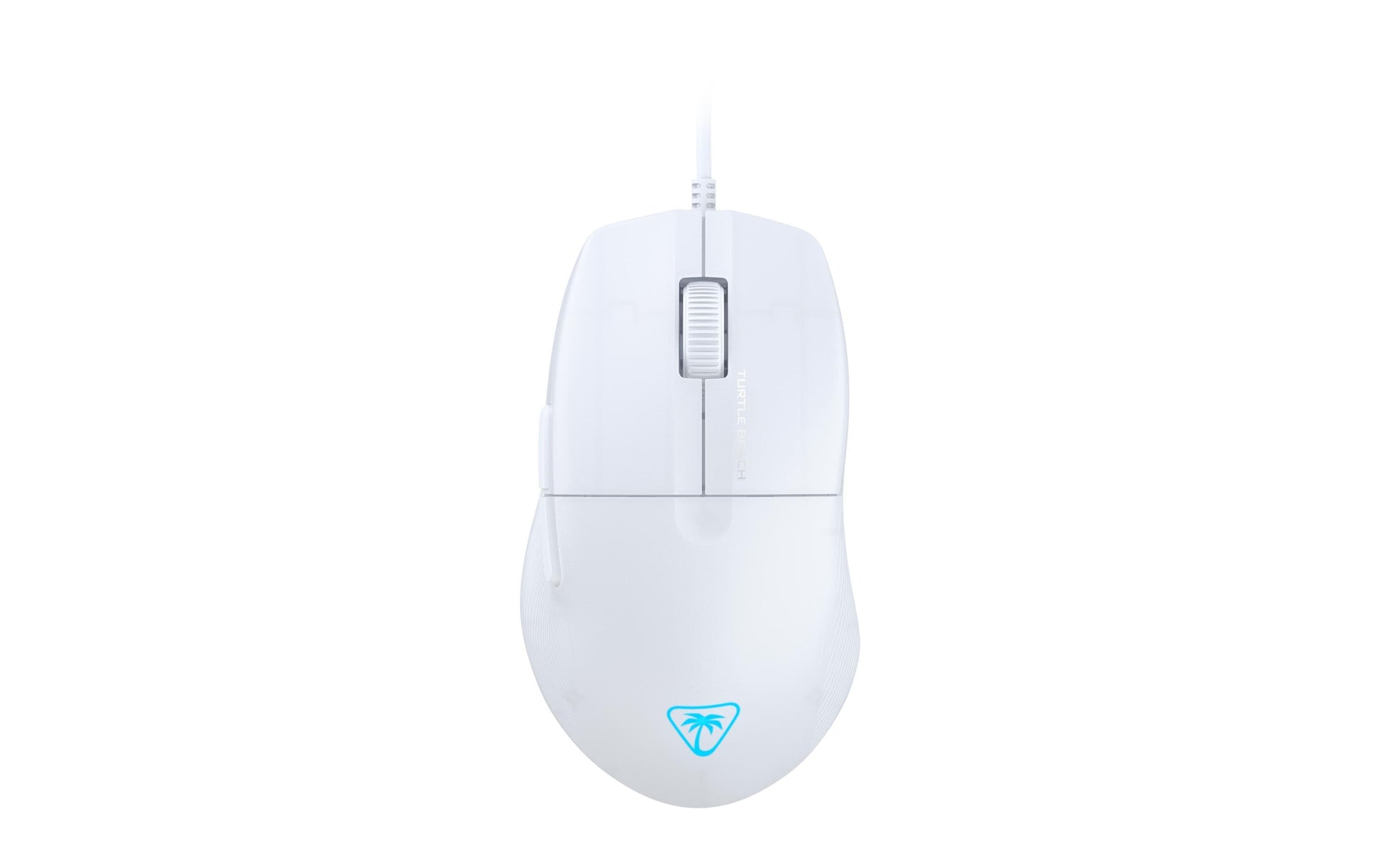 Turtle Beach Pure SEL White Maus – kabelgebunden, 8'000 dpi, 6 Tasten, für Rechtshänder, Beleuchtung, weiss