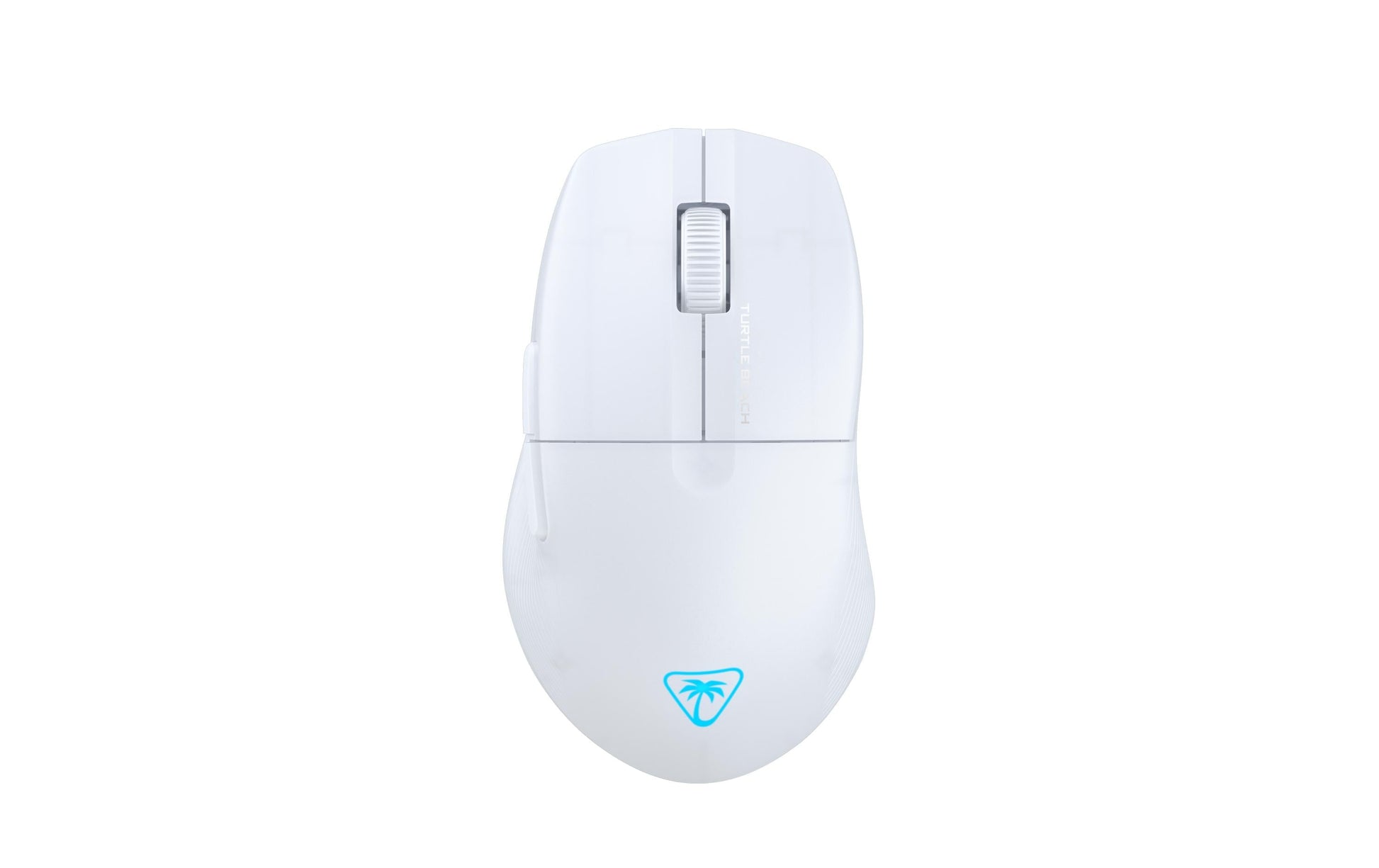 Turtle Beach Pure Air Gaming-Maus – Kabellos, Bluetooth + 2,4 GHz, USB-C, 26'000 dpi, RGB-Projektion, Weiss