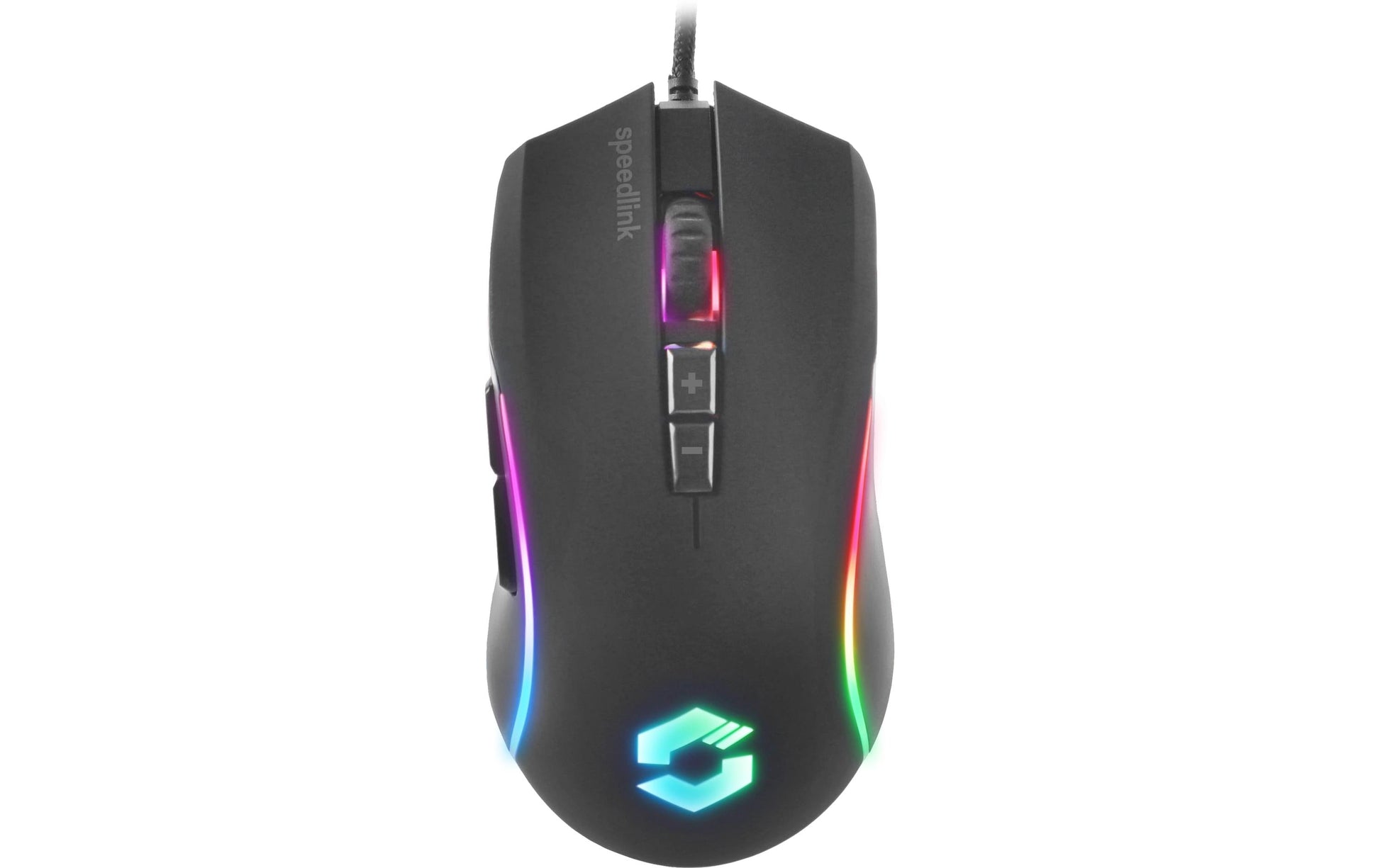 SPEEDLINK ZAVOS – Gaming-Maus – Kabelgebunden (USB‑A), 6400 DPI, RGB-Beleuchtung, rechts