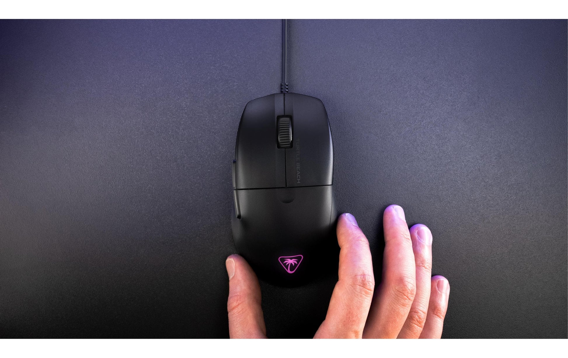 Turtle Beach Pure SEL – Gaming-Maus – Kabelgebunden (USB‑A), 8000 DPI, RGB-Beleuchtung, rechts, Schwarz