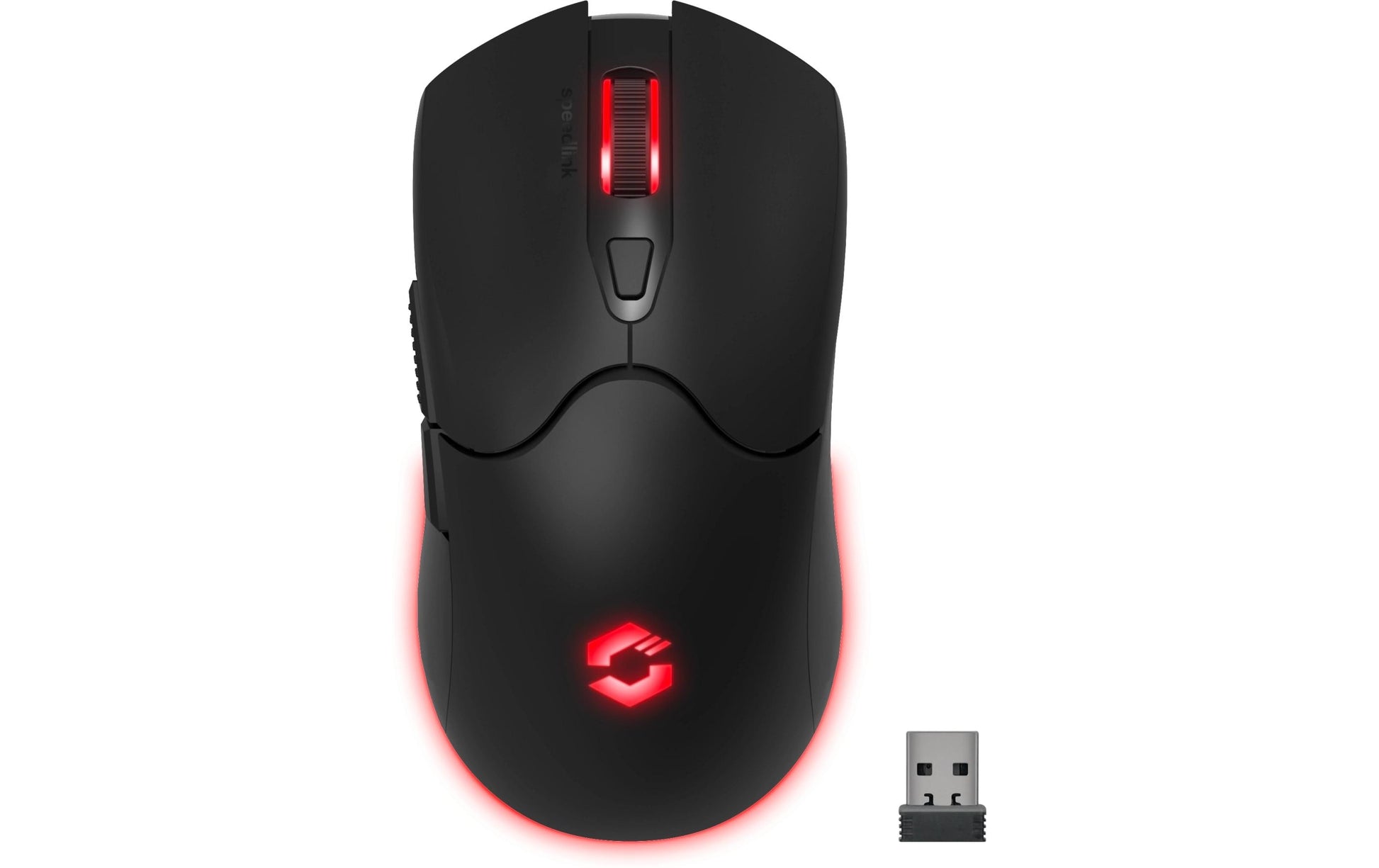 SPEEDLINK VELOX – Gaming-Maus – Kabellos (2,4 GHz), 4800 DPI, RGB-Beleuchtung, rechts, Schwarz