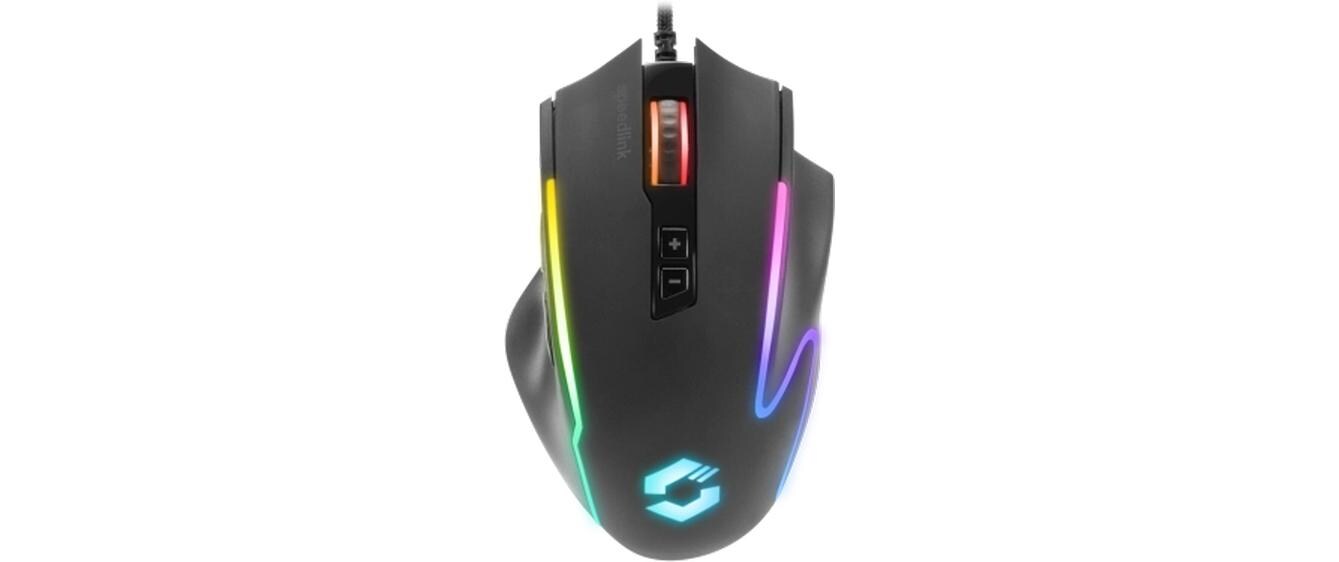 SPEEDLINK DECUS NX – Gaming-Maus – Kabelgebunden (USB-A), 12800 DPI, Rechts, Schwarz