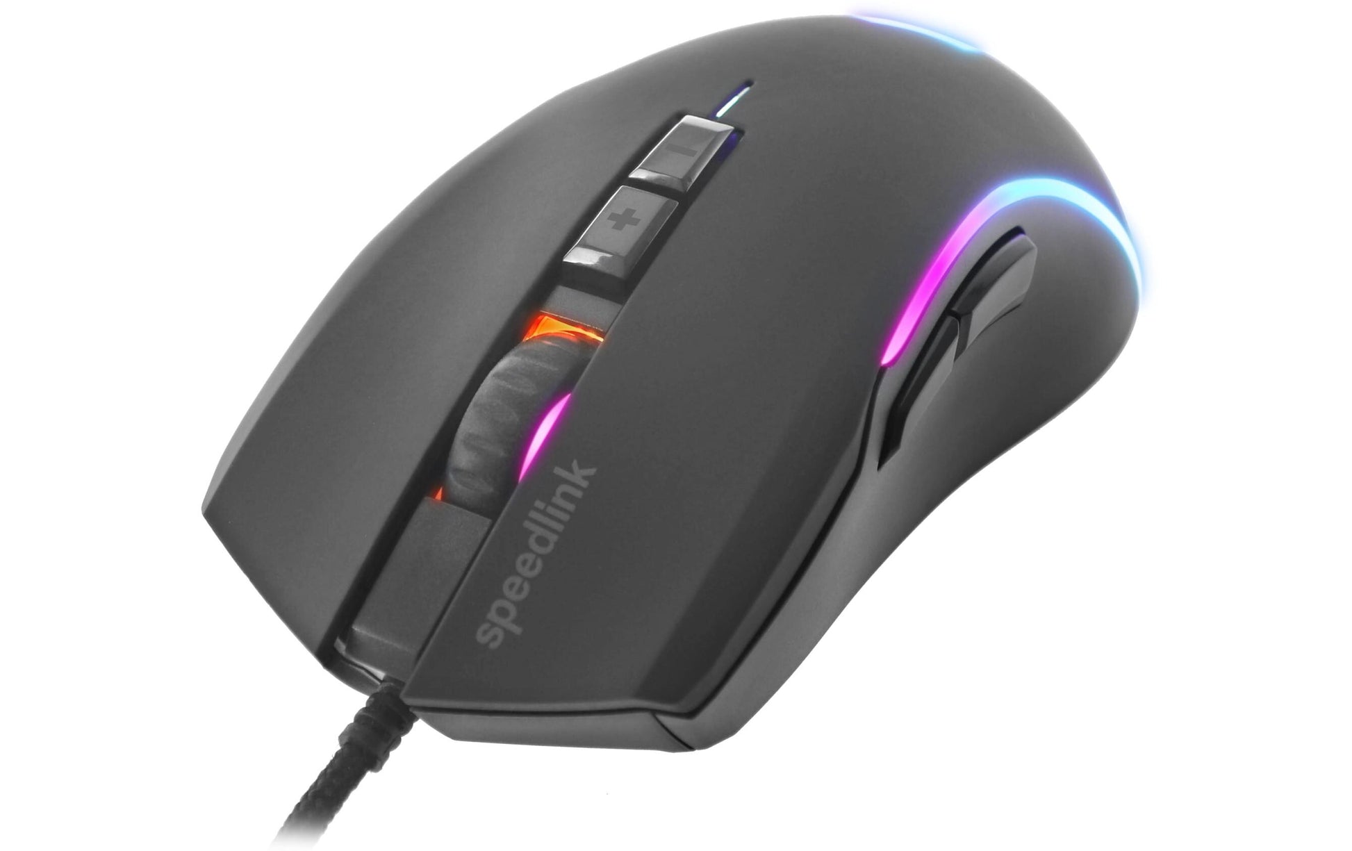 SPEEDLINK ZAVOS – Gaming-Maus – Kabelgebunden (USB‑A), 6400 DPI, RGB-Beleuchtung, rechts