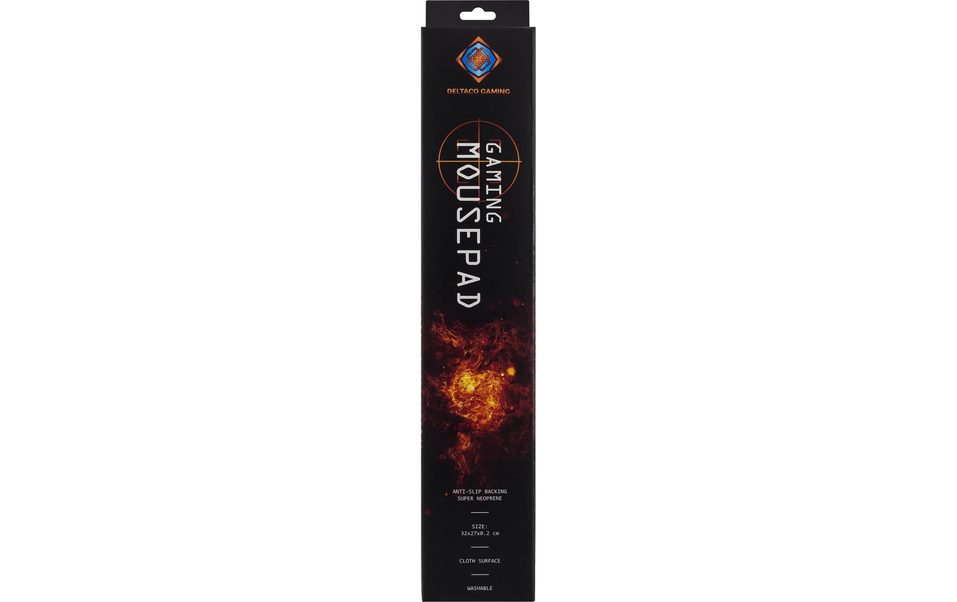 Deltaco Mauspad 320×270 mm, 2 mm – Neopren, Gaming, Waschbar – Schwarz