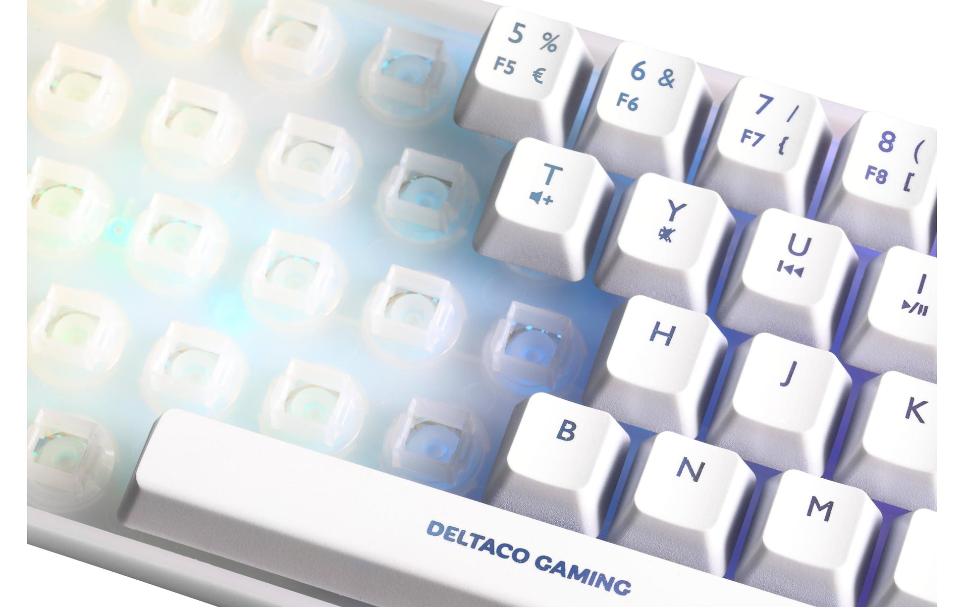 Deltaco Gaming DELTACO GAM-158-W – Mini Tastatur – Membran – Verkabelt – USB-A – QWERTZ (CH) – Ohne Ziffernblock
