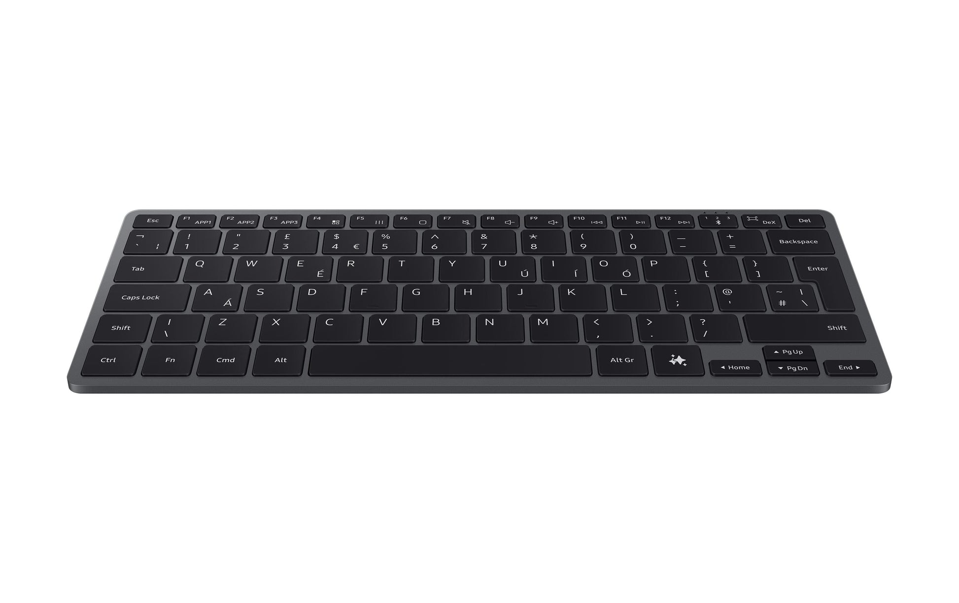 Samsung Smart Keyboard – Mini Tastatur – Scherenmechanik – Bluetooth – QWERTZ (CH) – Ohne Ziffernblock – Grau