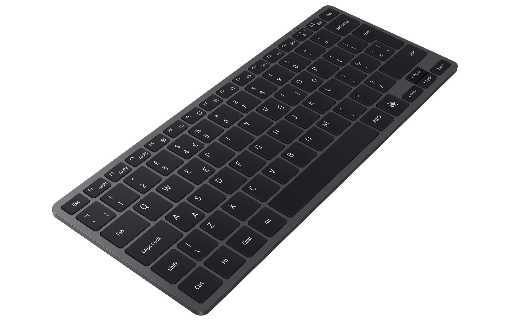 Samsung Smart Keyboard – Mini Tastatur – Scherenmechanik – Bluetooth – QWERTZ (CH) – Ohne Ziffernblock – Grau