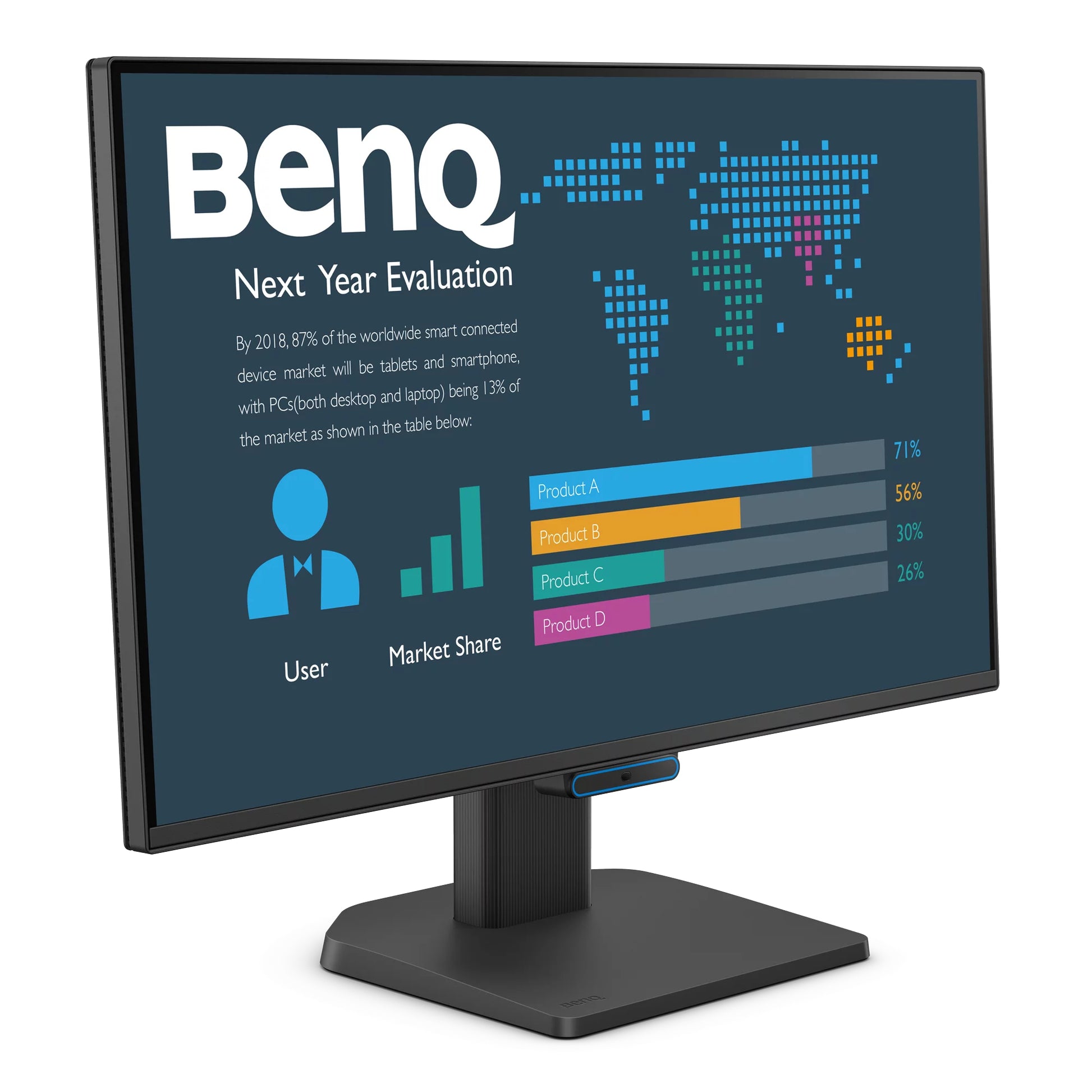 BenQ BL2490C – Monitor, 24" FHD (1920 × 1080), IPS, 250 cd/m², USB-C
