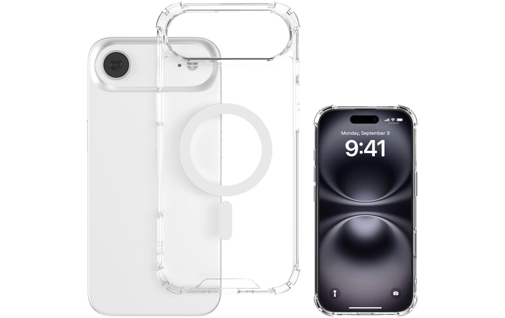 4smarts Ibiza Backcover – für Apple iPhone 17 Air, MagSafe, PC+TPU, Transparent