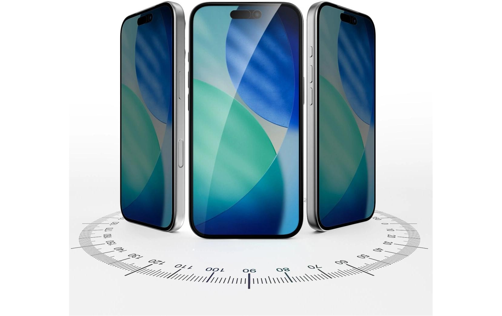 4smarts Privacy-Filter (Panzerglas), Case Friendly – für iPhone 17 Pro – mit Applikator