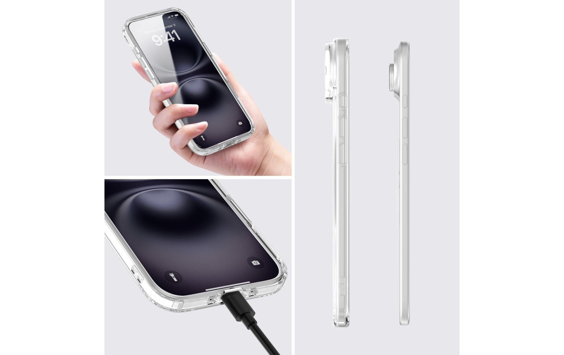 4smarts 360° Premium Backcover – für Apple iPhone 17 Air – MagSafe, PC, Transparent