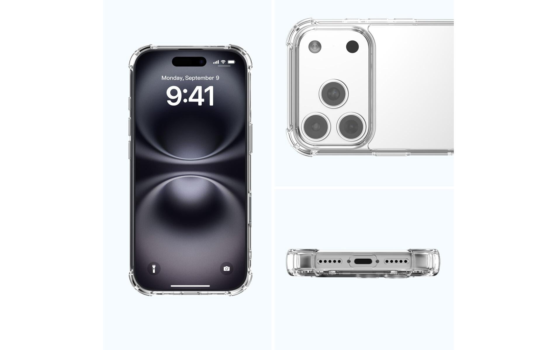 4smarts Ibiza Backcover – für Apple iPhone 17 Pro Max, MagSafe, PC+TPU, Transparent