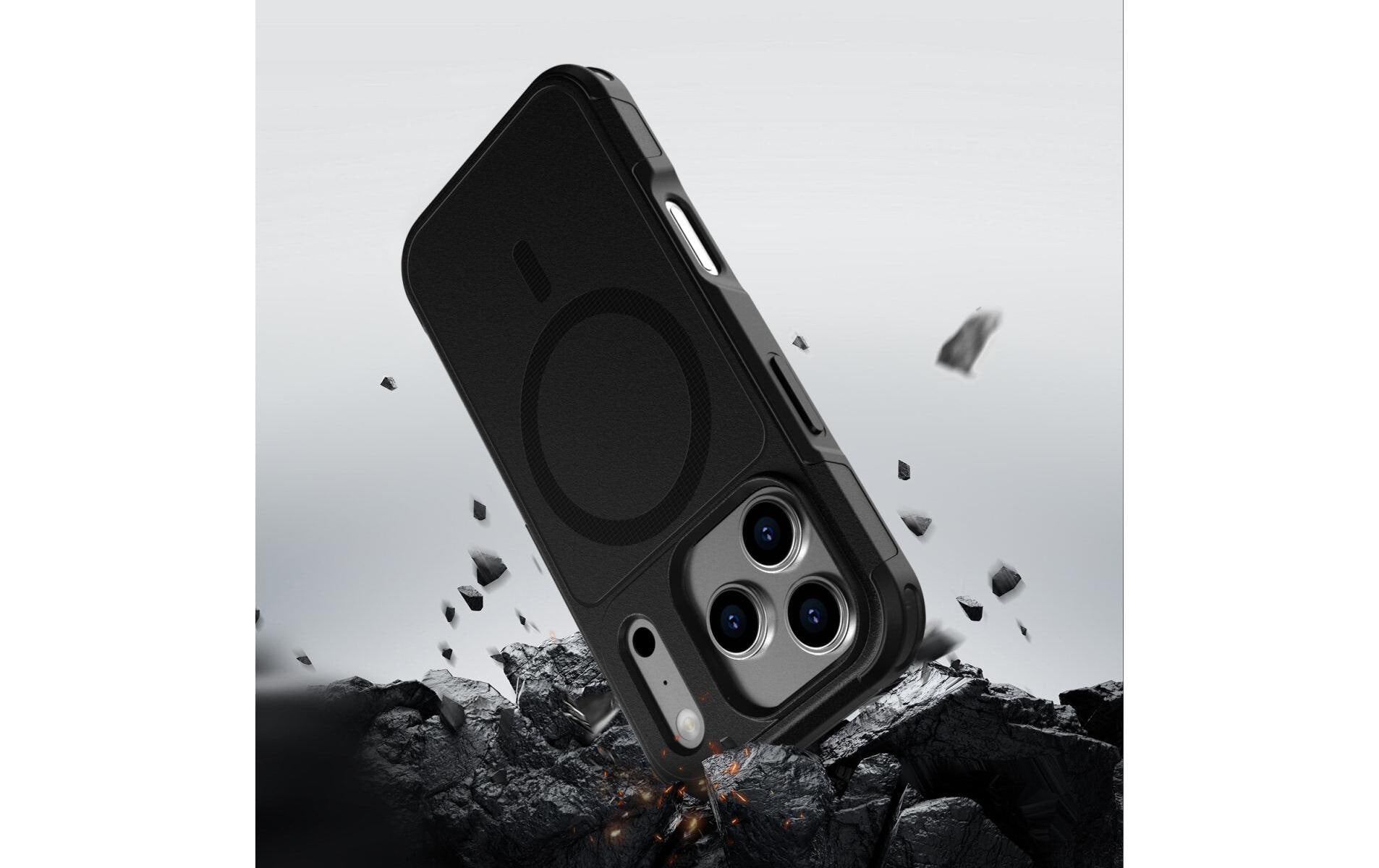 4smarts Backcover – für Apple iPhone 17 Pro Max – schwarz – TPU/PC – MagSafe-kompatibel