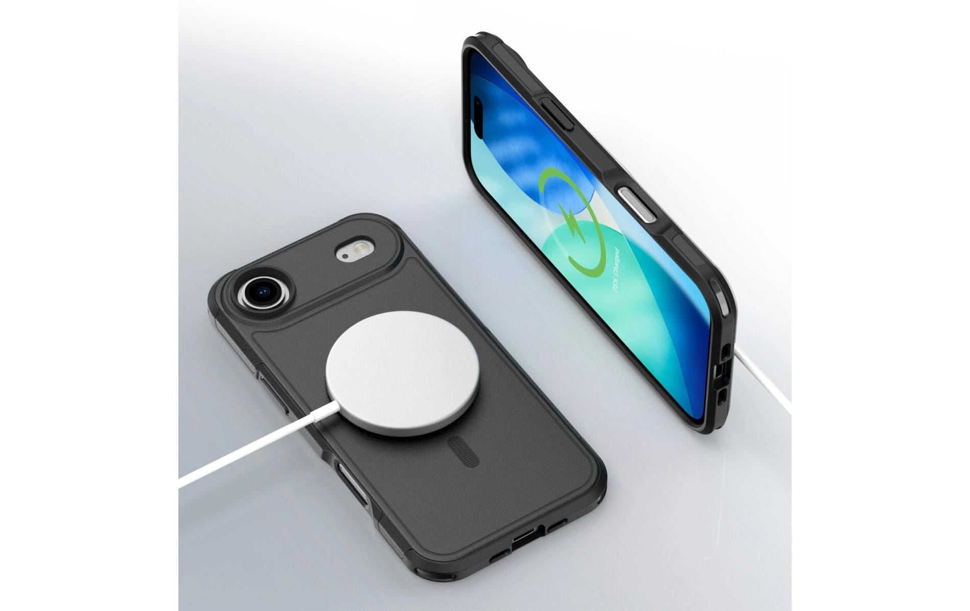 4smarts Backcover – für Apple iPhone 17 Air – schwarz – TPU/PC – MagSafe-kompatibel