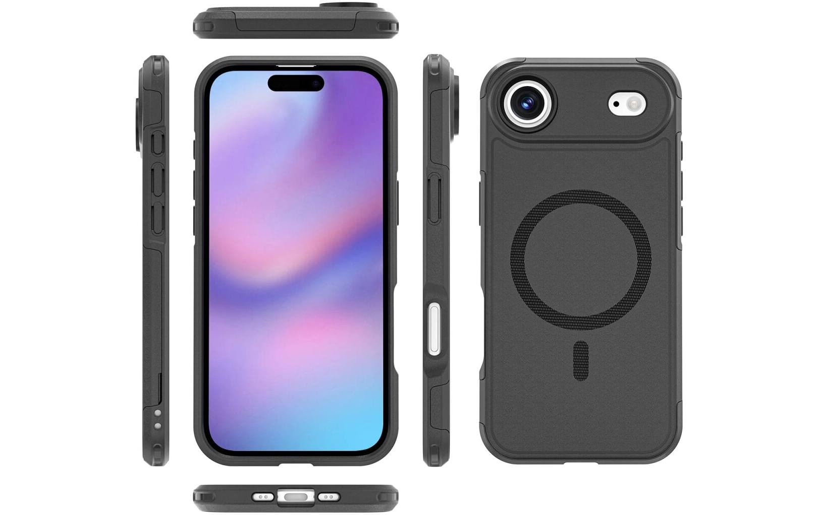 4smarts Backcover – für Apple iPhone 17 Air – schwarz – TPU/PC – MagSafe-kompatibel
