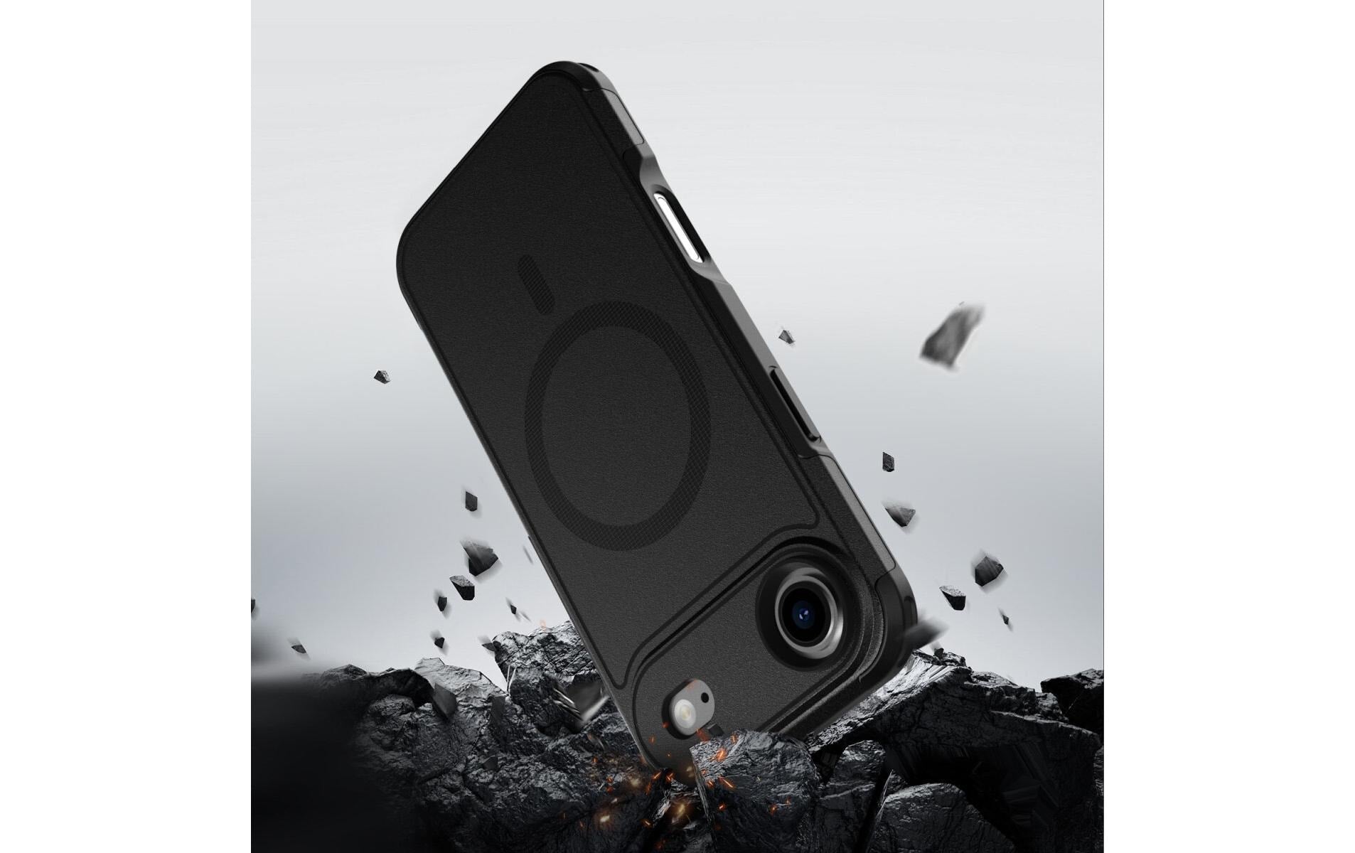 4smarts Backcover – für Apple iPhone 17 Air – schwarz – TPU/PC – MagSafe-kompatibel