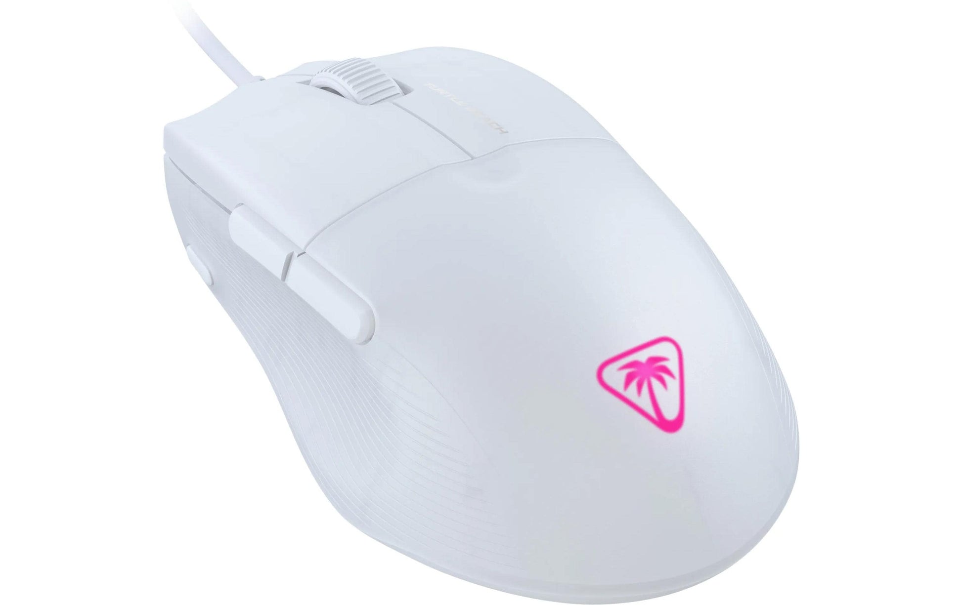 Turtle Beach Pure SEL White Maus – kabelgebunden, 8'000 dpi, 6 Tasten, für Rechtshänder, Beleuchtung, weiss