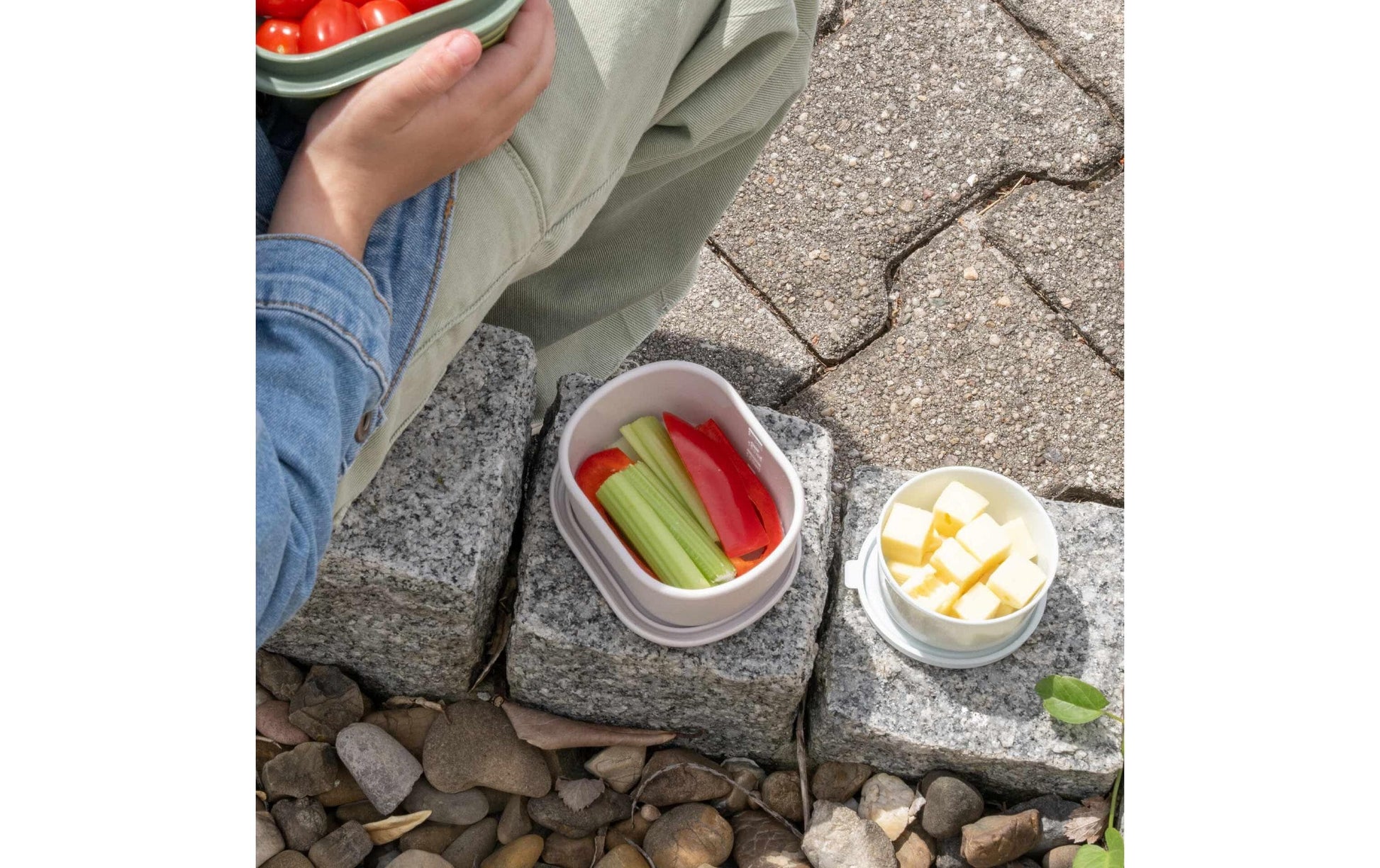 Fackelmann Lunchbox 200 ml, Silikon, Weiss