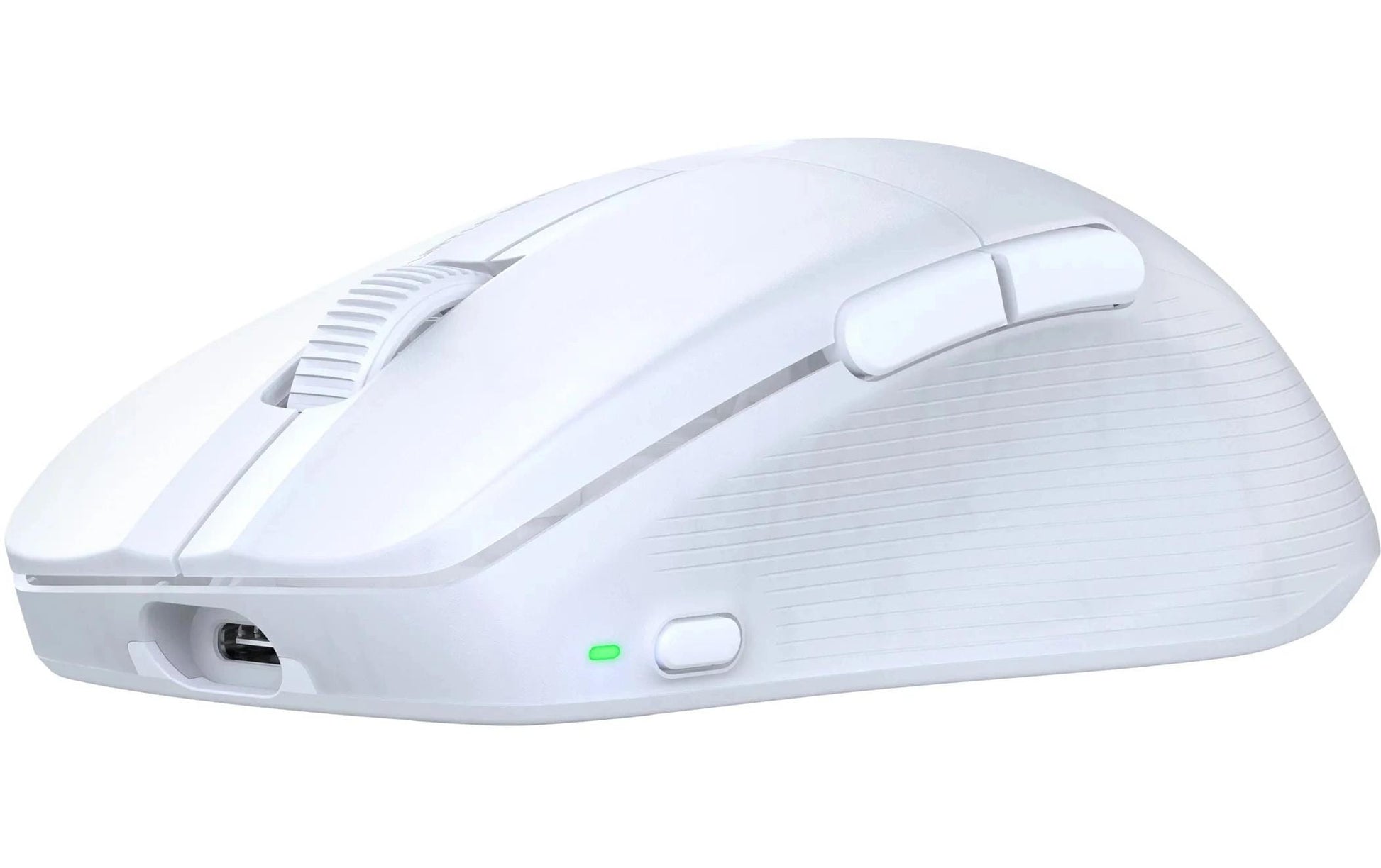 Turtle Beach Pure Air Gaming-Maus – Kabellos, Bluetooth + 2,4 GHz, USB-C, 26'000 dpi, RGB-Projektion, Weiss