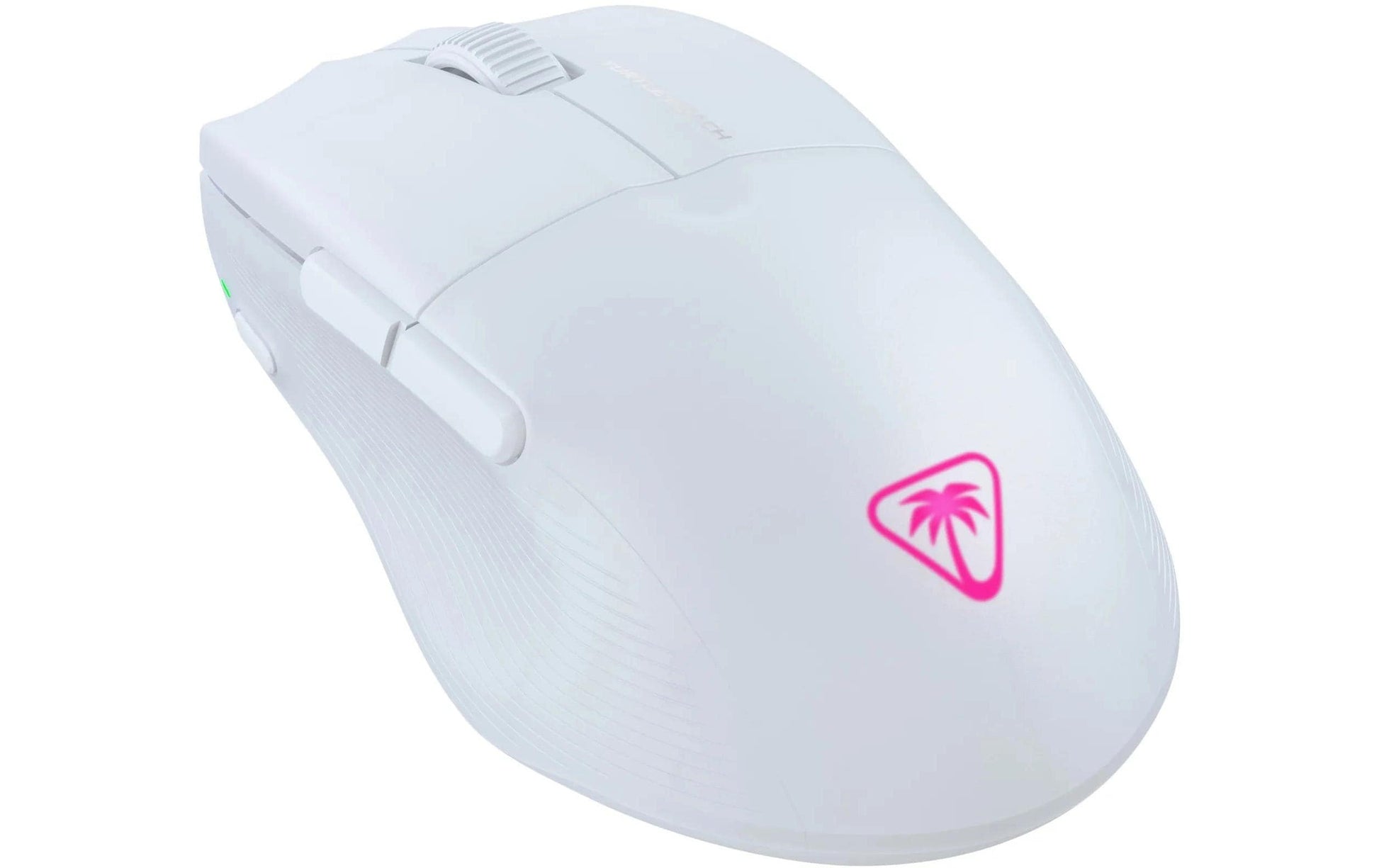 Turtle Beach Pure Air Gaming-Maus – Kabellos, Bluetooth + 2,4 GHz, USB-C, 26'000 dpi, RGB-Projektion, Weiss