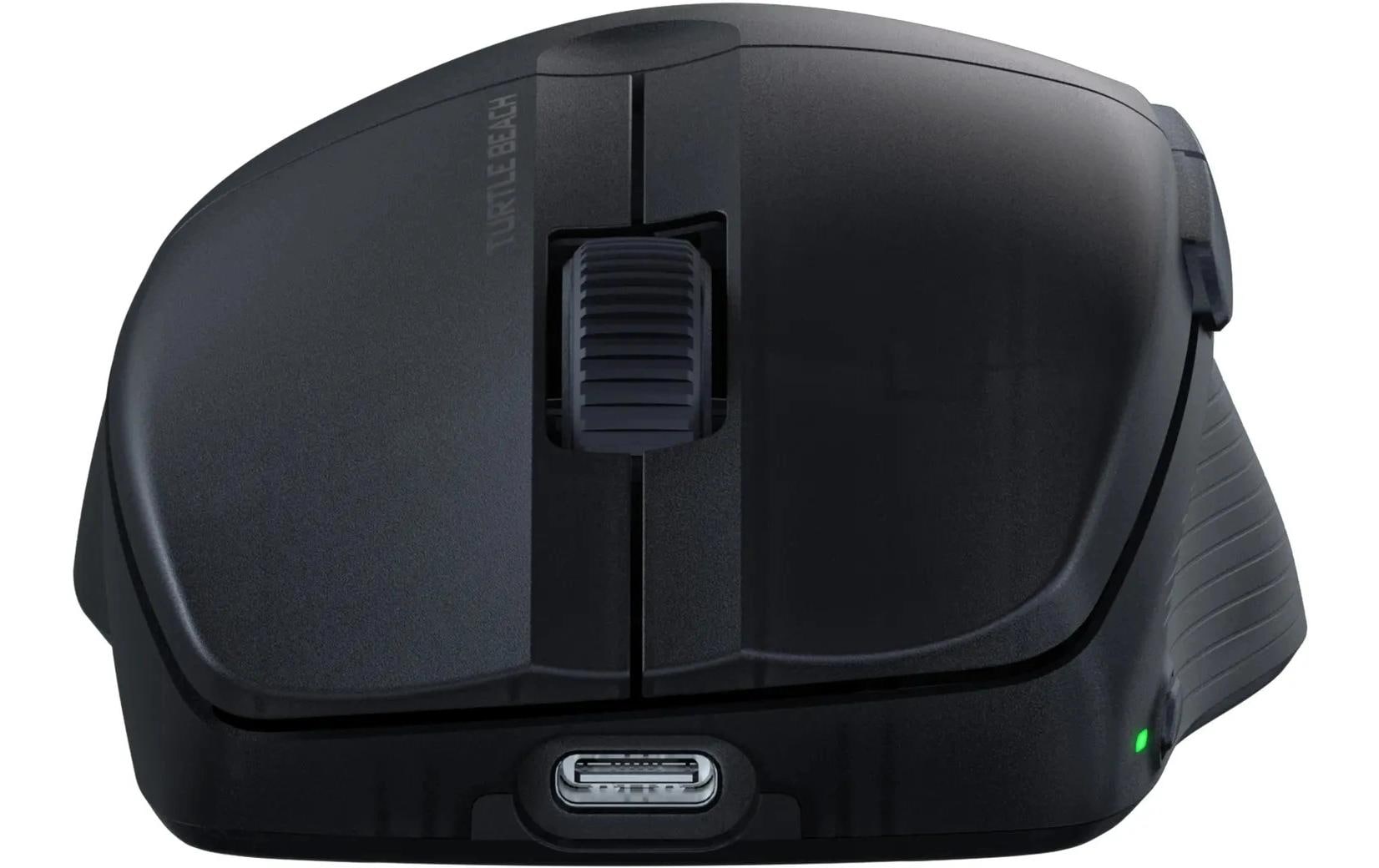 Turtle Beach Pure Air Gaming-Maus – Kabellos, 26'000 dpi, AIMO-RGB, Schnellladefunktion, 54 g, Schwarz
