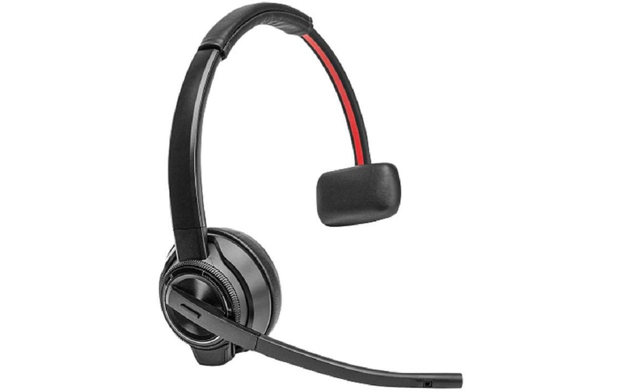 Poly Savi 8410 – Mono-Headset (On-Ear) – DECT/Bluetooth, ANC – Schwarz – für PC/Mac – bis 13 h