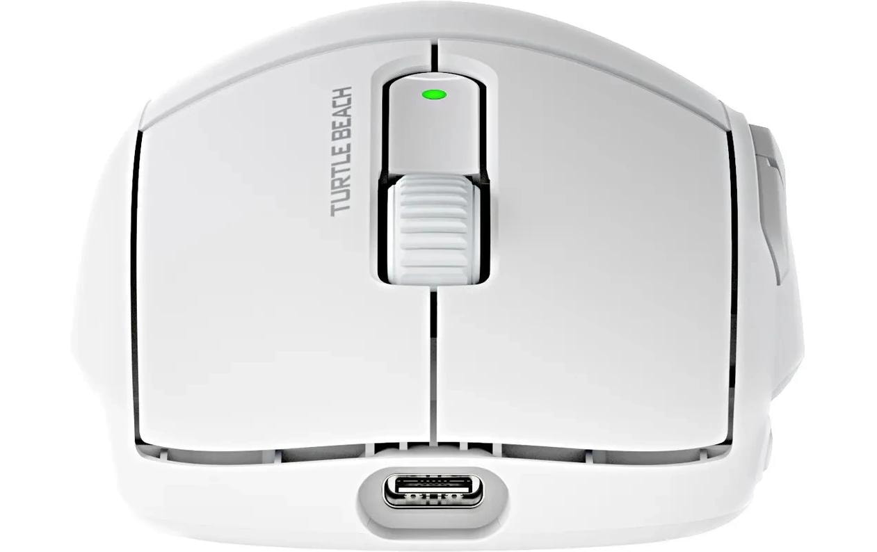 Turtle Beach Burst II Air Gaming-Maus – kabellos, 26'000 DPI, 6 Tasten, für Rechtshänder, ultraleicht, weiss