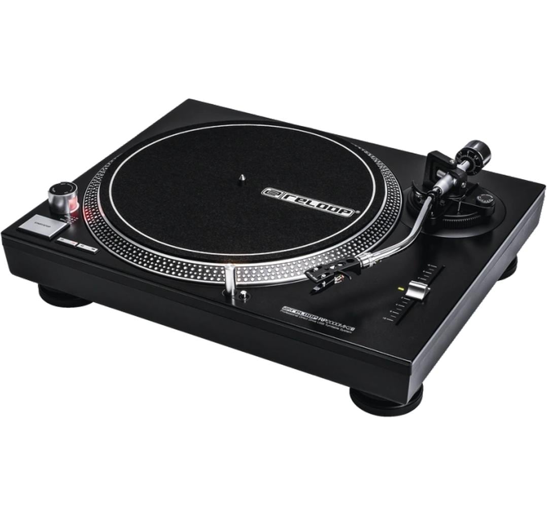 Reloop RP-2000 USB MKII – Plattenspieler (Direktantrieb), Phono-Vorverstärker, 33⅓/45 U/min – Schwarz