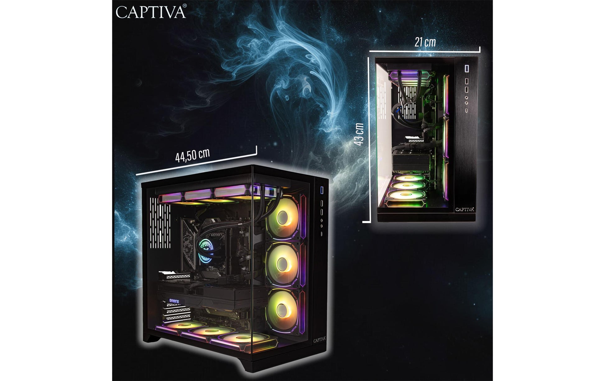 Captiva Highend Gaming R90-092 Tower – AMD Ryzen 7 9800X3D, 32 GB RAM, 2 TB SSD, Windows 11 Home