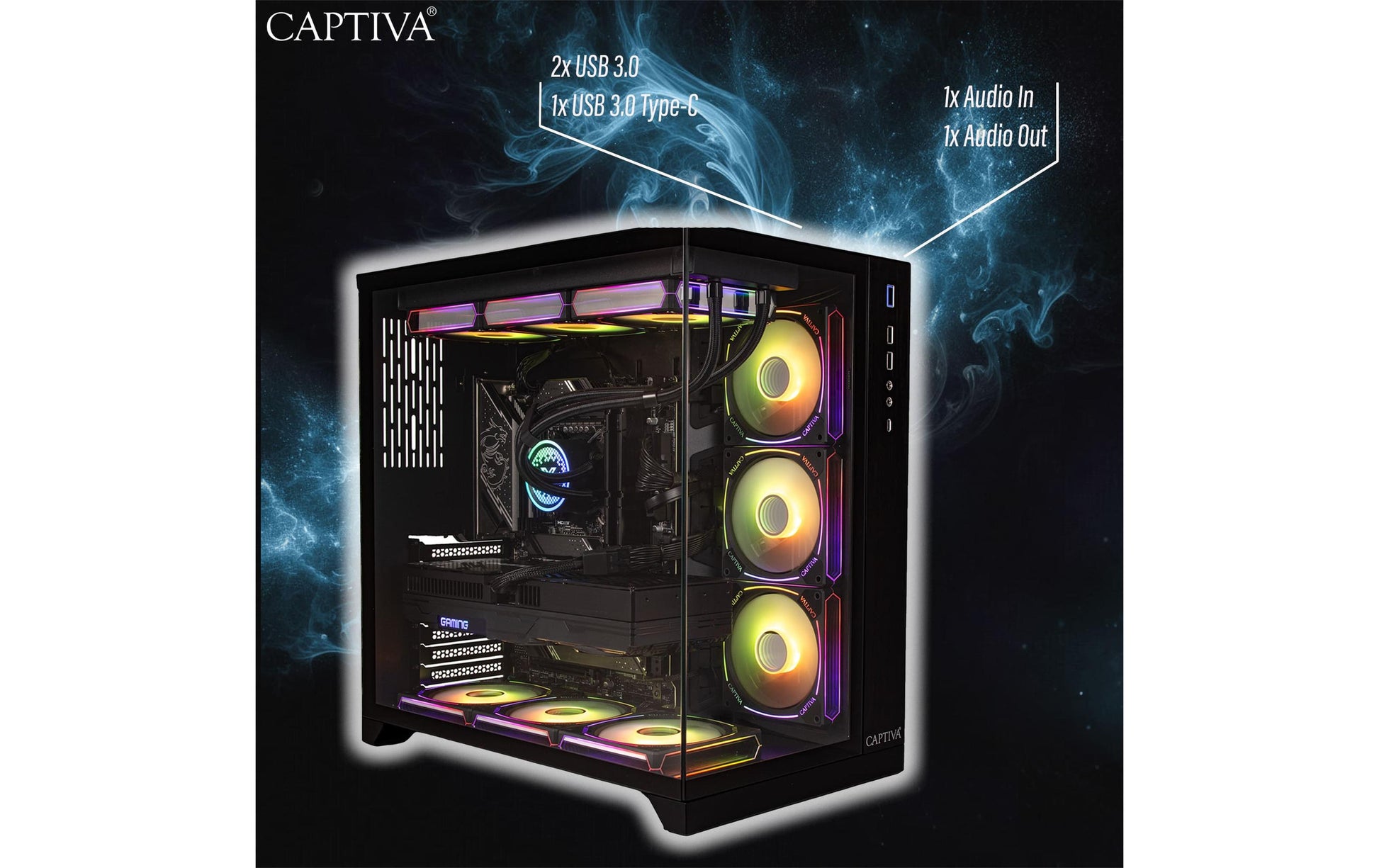 Captiva I93-179 Tower – Intel Core Ultra 7 265KF, 32 GB RAM, 2 TB SSD, Windows 11 Home