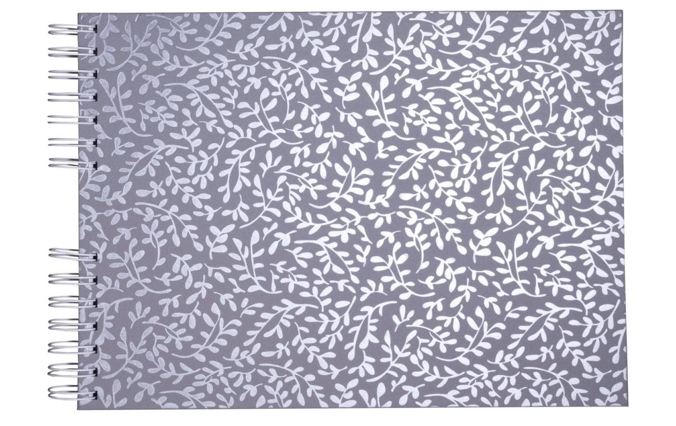 Exacompta Fotoalbum – für 320 × 220 mm, blaugrau, Spiralbindung, mit Prägung, Karton