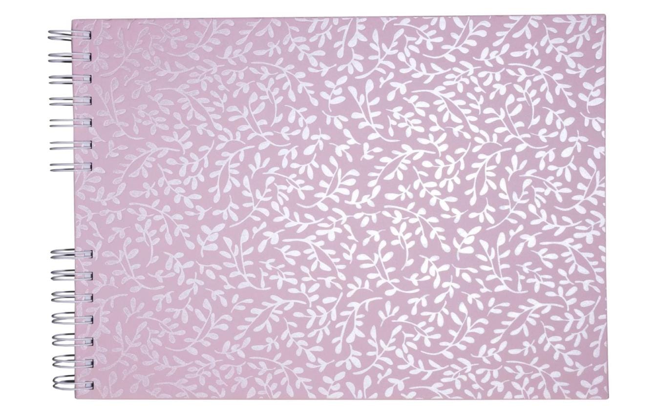 Exacompta Fotobuch Autentik – 320 × 220 mm, rosa, mit Spiralbindung, Karton