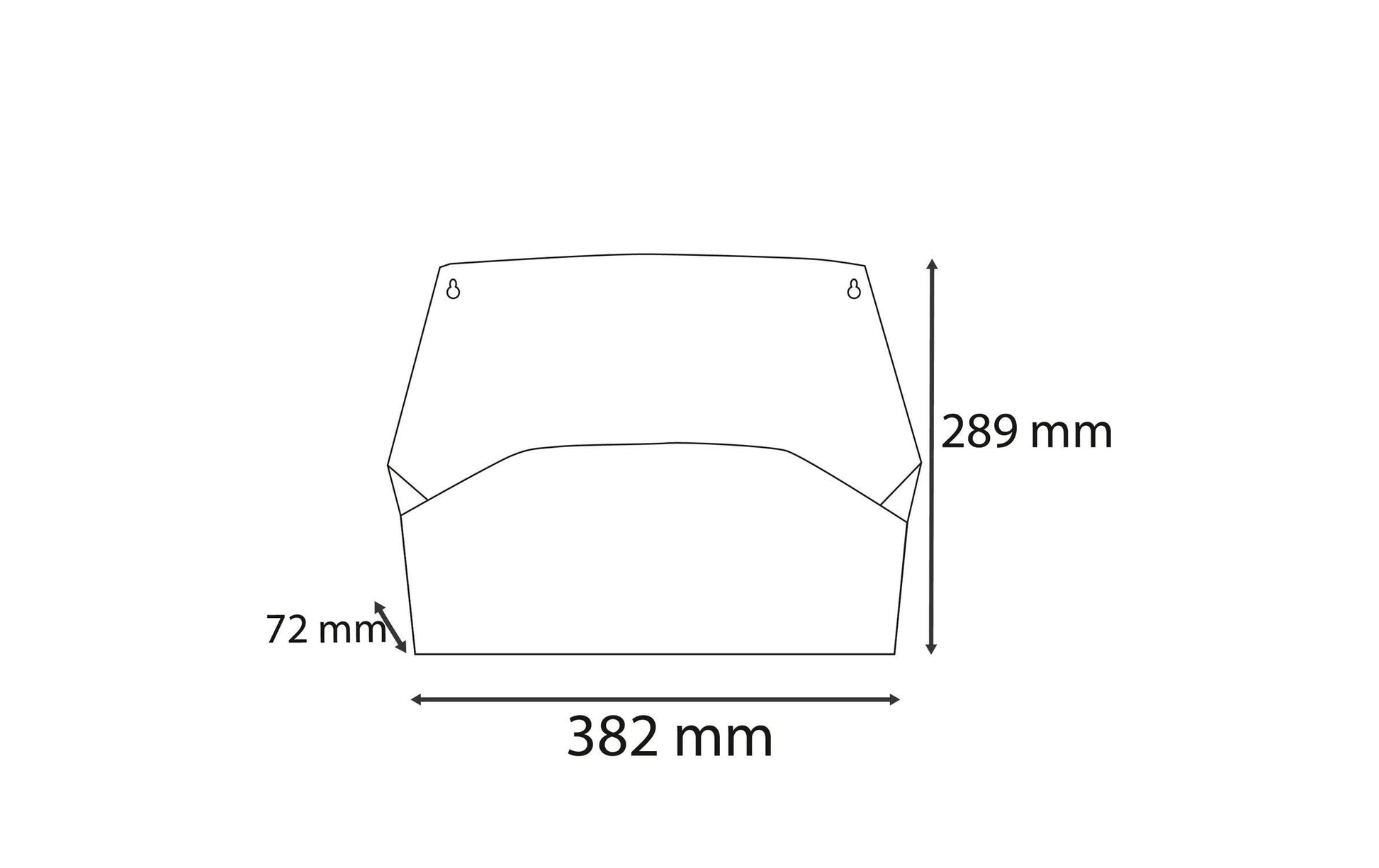 Exacompta AutentiK – Wandfach für A4, quer, Kunststoff, Rosa, 382 × 289 × 72 mm